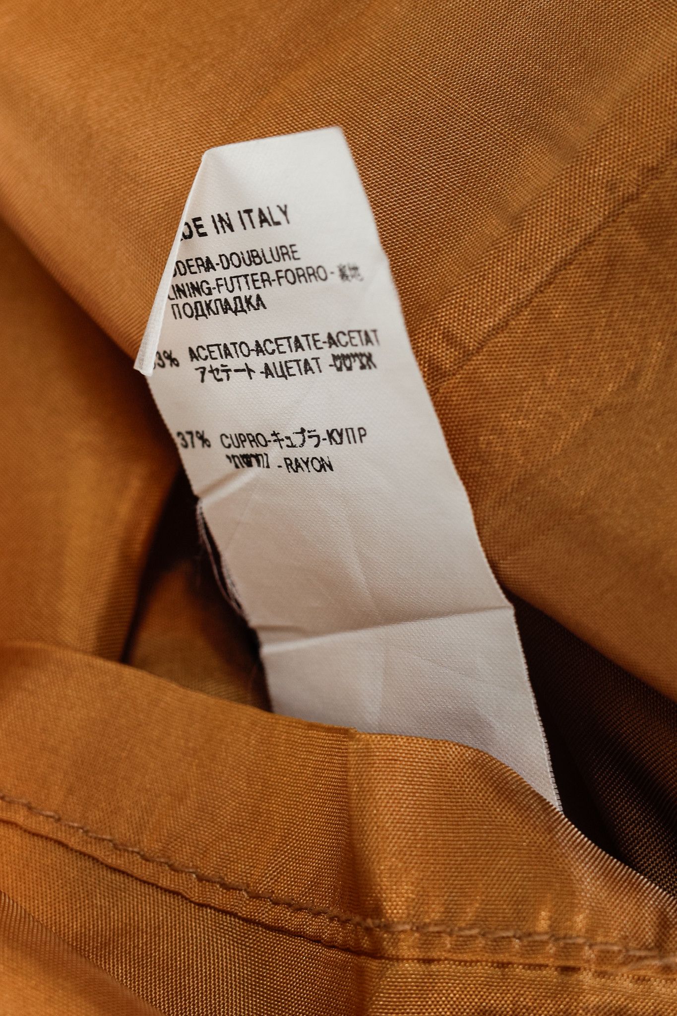 Gianfranco Ferre Gianfranco Ferre Studio Tan Taffeta Midi Dress Size S / US 4 / IT 40 - 10 Thumbnail