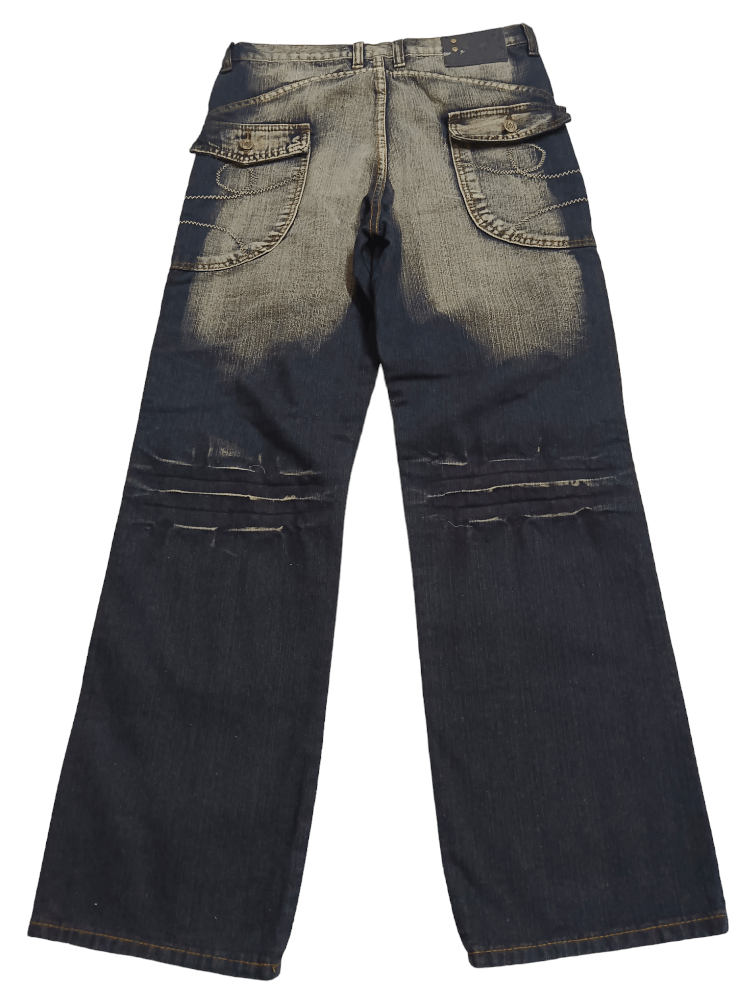 50 Cent Seditionaries Mudwash Skull Baggy Jeans Size US 32 / EU 48 - 3 Thumbnail