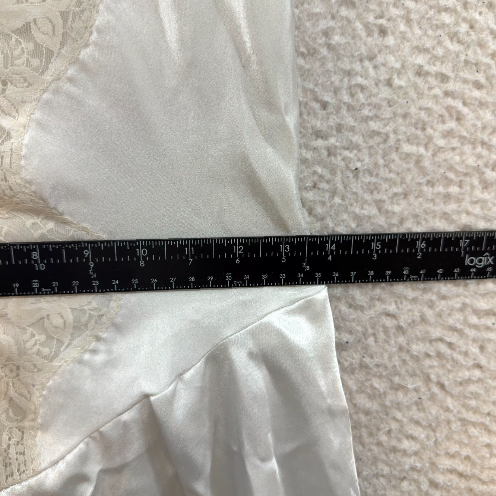 Vintage VINTAGE Cinema Etoile Slip Dress White Satin S Women's Small Ballerina Fairy Princess Coquette Victorian -Stain at Bottom- Size S / US 4 / IT 40 - 4 Thumbnail