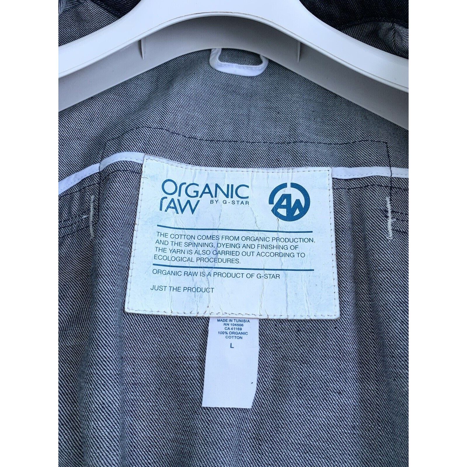 G-Star Mens G-STAR ORGANIC Raw Alcatraz Denim Jacket Coat SZ M EU48 Size US M / EU 48-50 / 2 - 23 Thumbnail