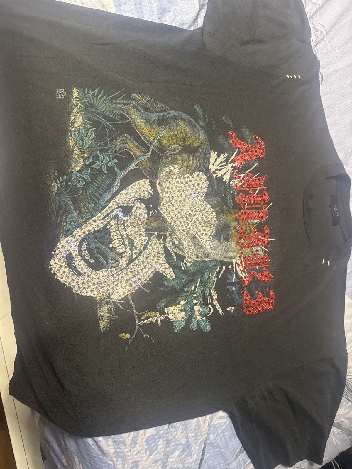 Amiri Amiri RARE LOST BOYS SWAROVSKI WOLF TEE L Size US L / EU 52-54 / 3 - 3 Thumbnail