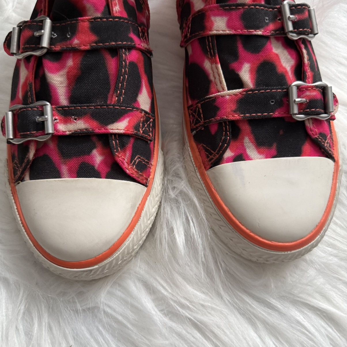ASH 📌 Vintage Ash Y2K High Crazy Buckle Top Sneakers Size US 7 / IT 37 - 6 Thumbnail