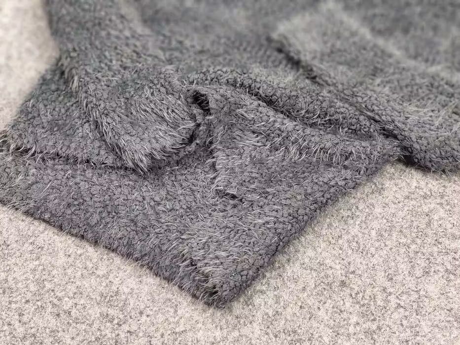 Japanese Brand Vintage Japan Gray Mohair Style Fuzzy Unisex Knit Sweater Size US S / EU 44-46 / 1 - 6 Thumbnail