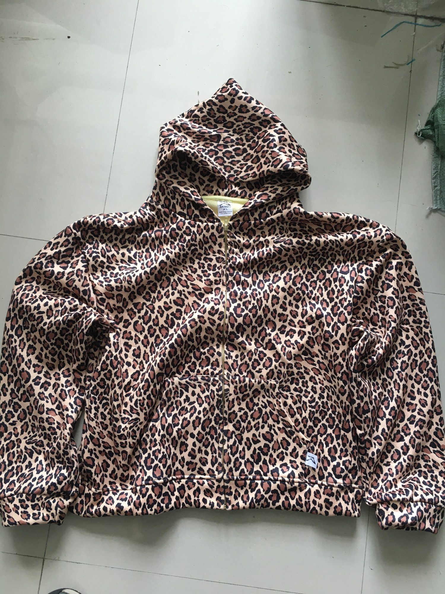 Japanese Brand × Vintage Leapord Fleece Zipper Hoodie Trend Size US L / EU 52-54 / 3 - 5 Thumbnail