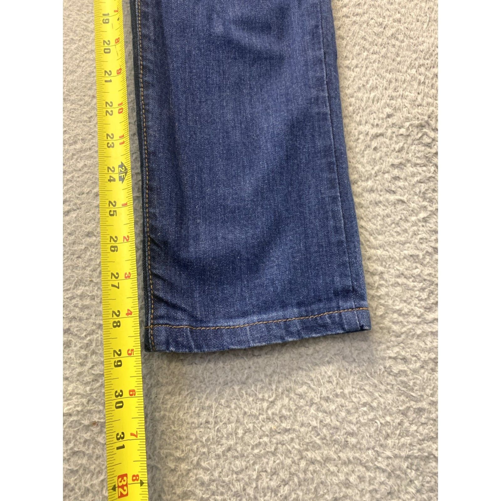 Denime CTF Jeans Women 32 Regular Mid Rise Dark Wash Blue Denim Stretch 5-Pocket Size 24" / US 00 / IT 34 - 7 Thumbnail