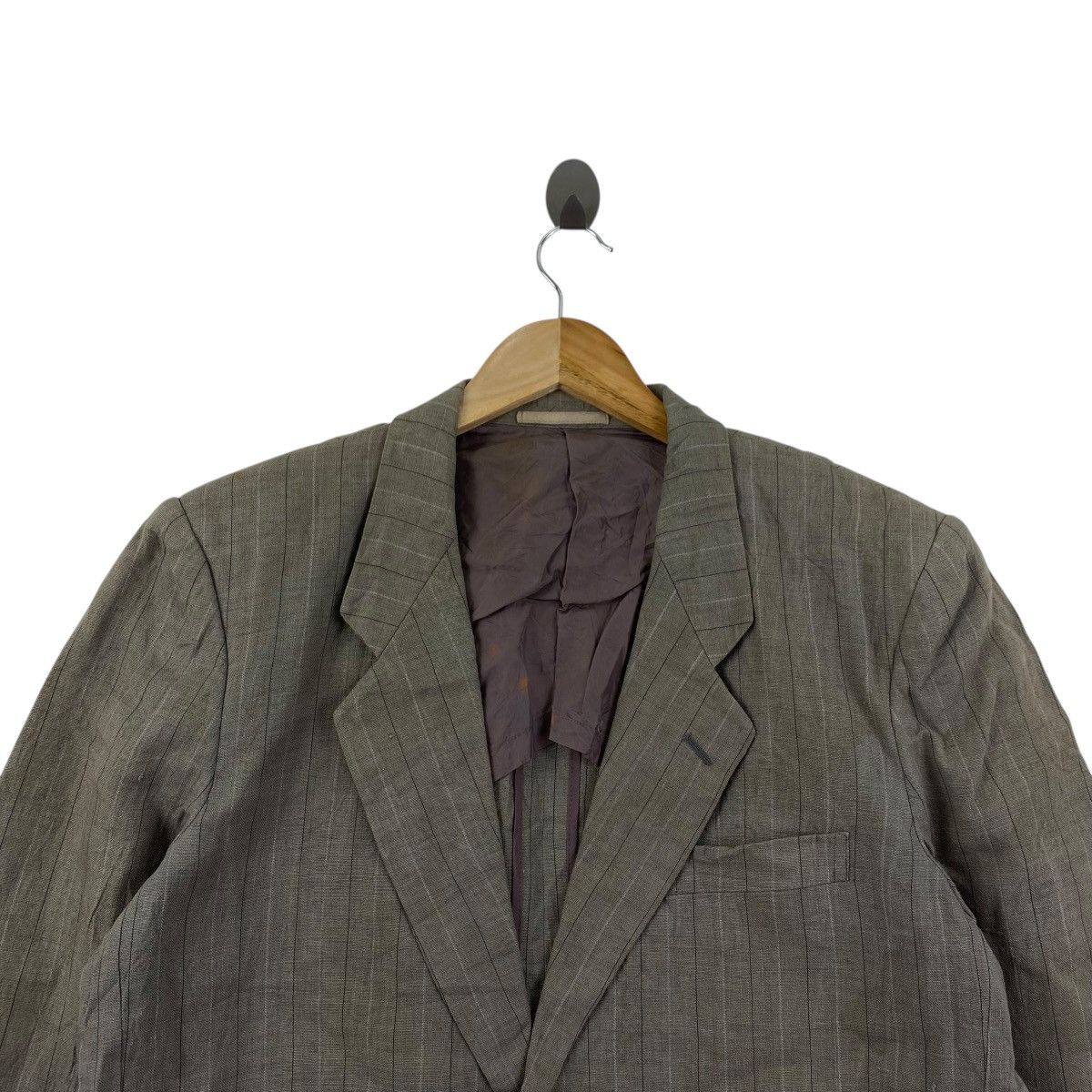 Comme des Garcons COMME Des GARCONS Homme Blazer Jacket Linen Wabash Size US S / EU 44-46 / 1 - 2 Thumbnail