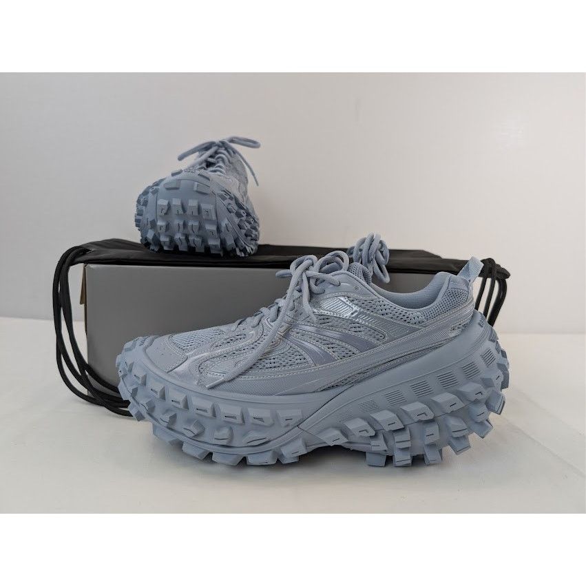 Balenciaga o1rshd1 Bouncer / Defender Low Top Sneaker in Faded Blue Size US 12 / EU 45 - 19 Thumbnail