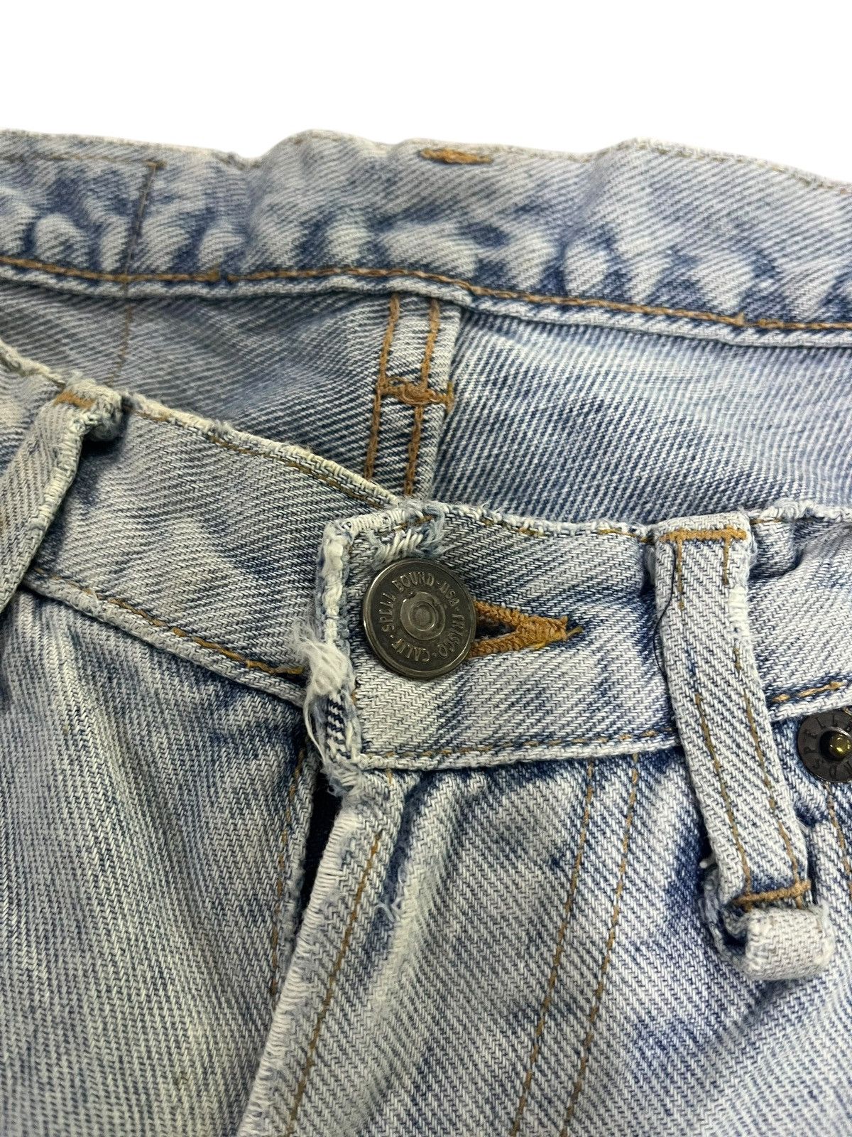 If Six Was Nine × Japanese Brand × Le Grande Bleu (L.G.B.) BAGGY💥 VTG Y2K SPELL BOUND USA WASHED BLUE DENIM JEANS Size US 28 / EU 44 - 6 Thumbnail
