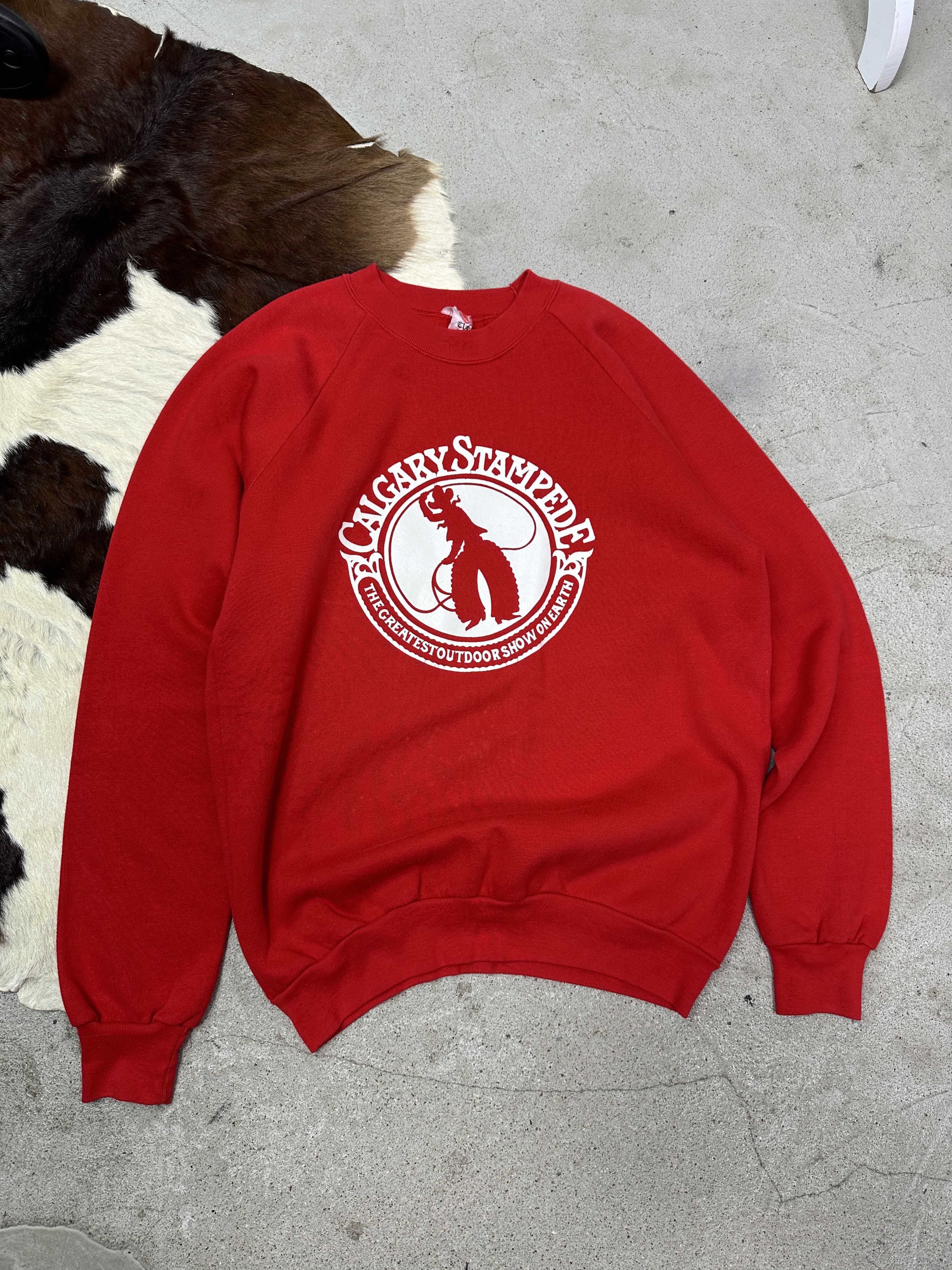 Vintage Vintage Casual Streetwear Cowboy Show Sweatshirt 80s Size US L / EU 52-54 / 3 - 1 Thumbnail