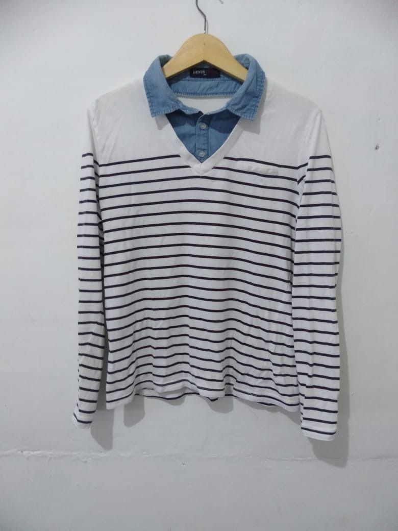 If Six Was Nine × Japanese Brand JAPANESE HENUS EDWIN DOUBLE LAYER LONG SHIRT Size US M / EU 48-50 / 2 - 1 Thumbnail