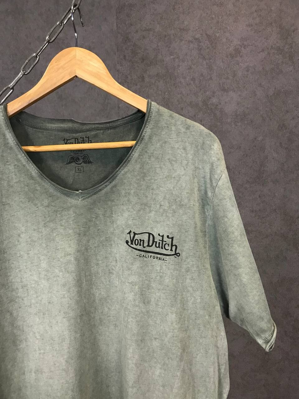 Designer Von Dutch California designer USA v neck overprinted tee Size US XL / EU 56 / 4 - 3 Thumbnail