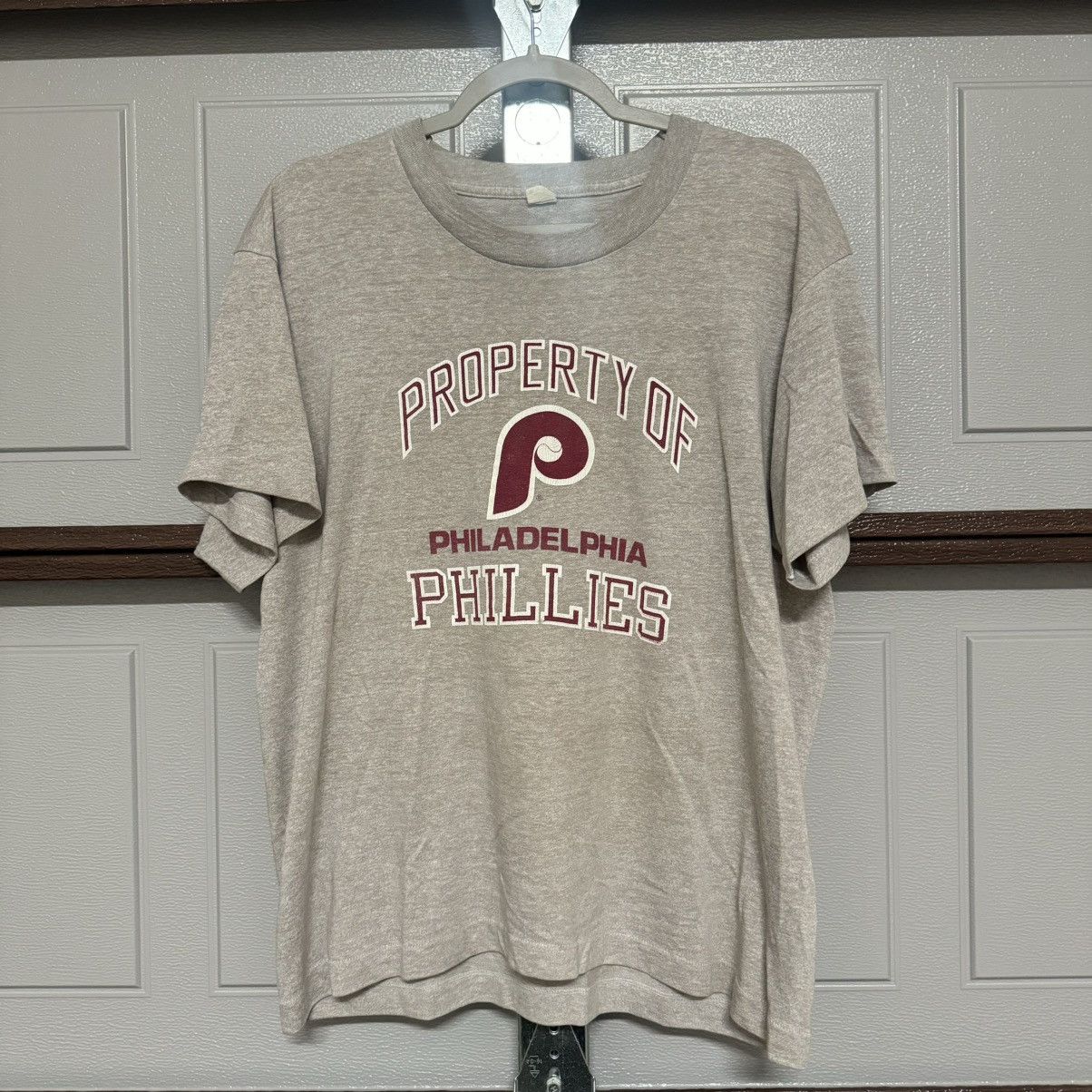 MLB × Vintage Vintage 80s Philadelphia Phillies MLB Baseball Thin XL Size US XL / EU 56 / 4 - 1 Thumbnail