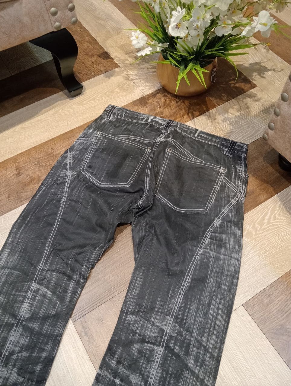 semanticdesign SEMANTIC DESIGN JAPAN WASHED FLARED PANTS Size US 33 - 10 Thumbnail