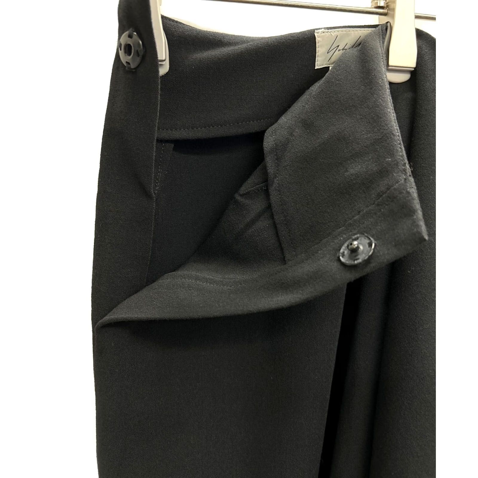 Yohji Yamamoto Yohji Yamamoto Skirt Black Wool Nylon Stretch Women's XS USED Size 26" / US 2 / IT 38 - 4 Thumbnail
