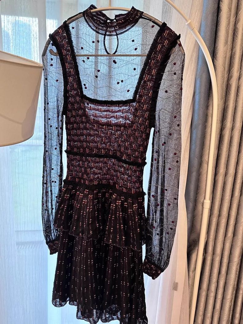 Alexander McQueen Alexander McQUEEN Golden thread see through dress 2505-Next Size M / US 6-8 / IT 42-44 - 3 Thumbnail