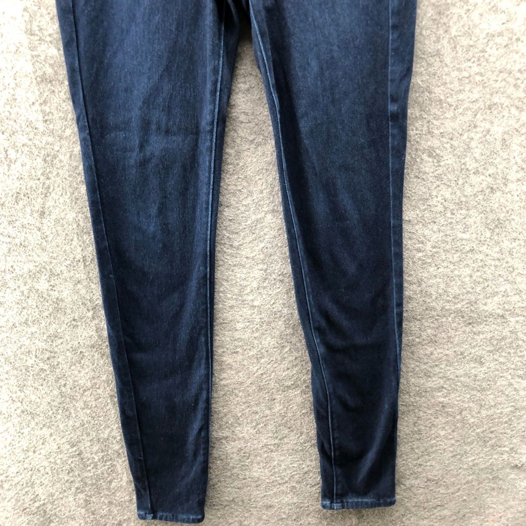 Uniqlo Uniqlo Womens XS Blue Ultra Stretch Legging Jeans Jeggings Mid Rise Pull On Slim Pocket Size 42" / US 20 - 4 Thumbnail