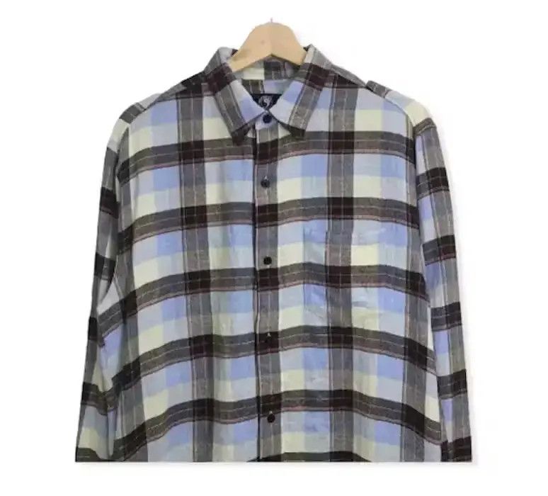 Vintage T&C Surf Style Plaid Tartan Flannel Shirt Size US XL / EU 56 / 4 - 2 Thumbnail