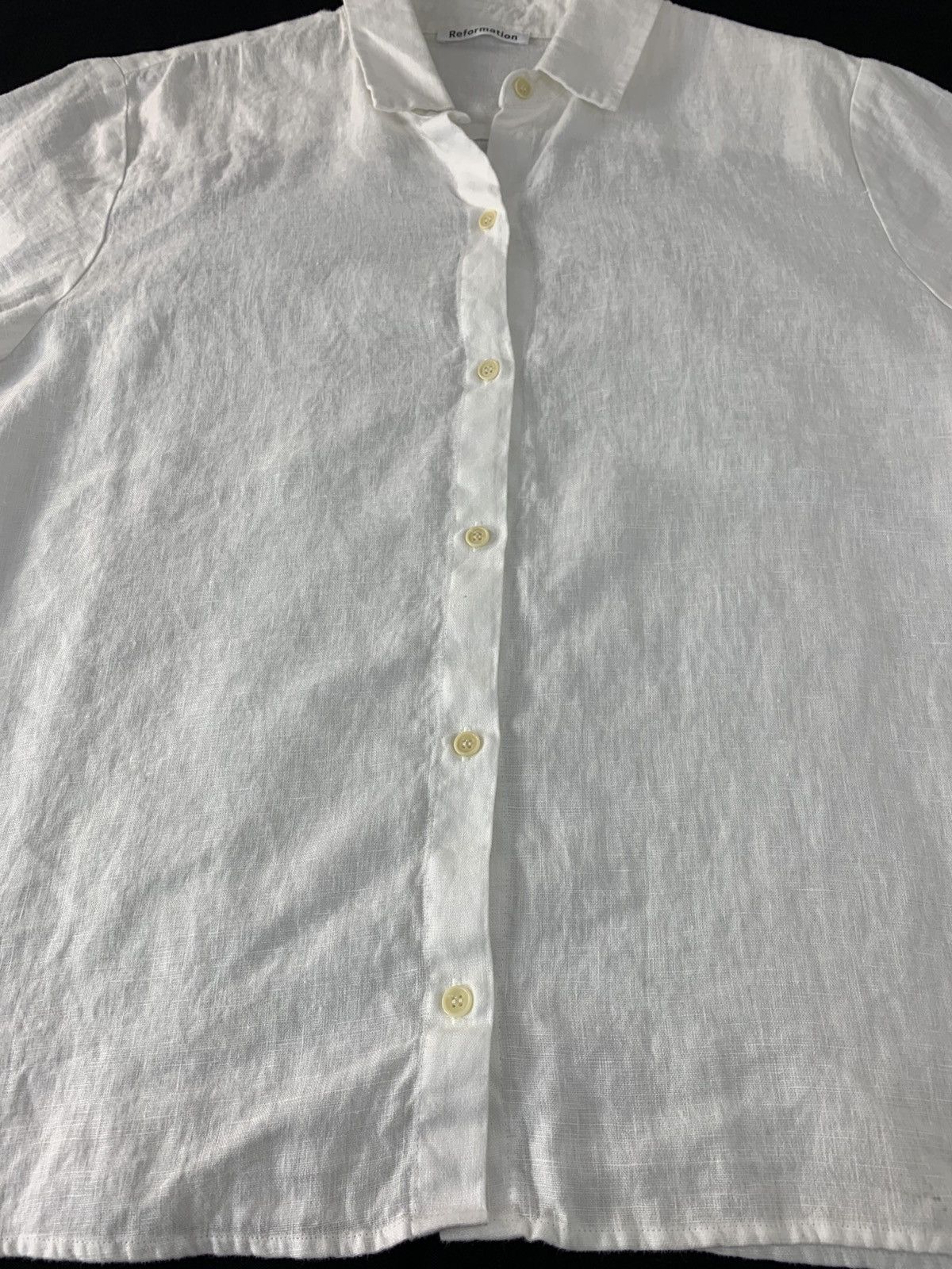 Japanese Brand Reformation Plain Minimalist White Button Up Shirt Size US XL / EU 56 / 4 - 4 Thumbnail