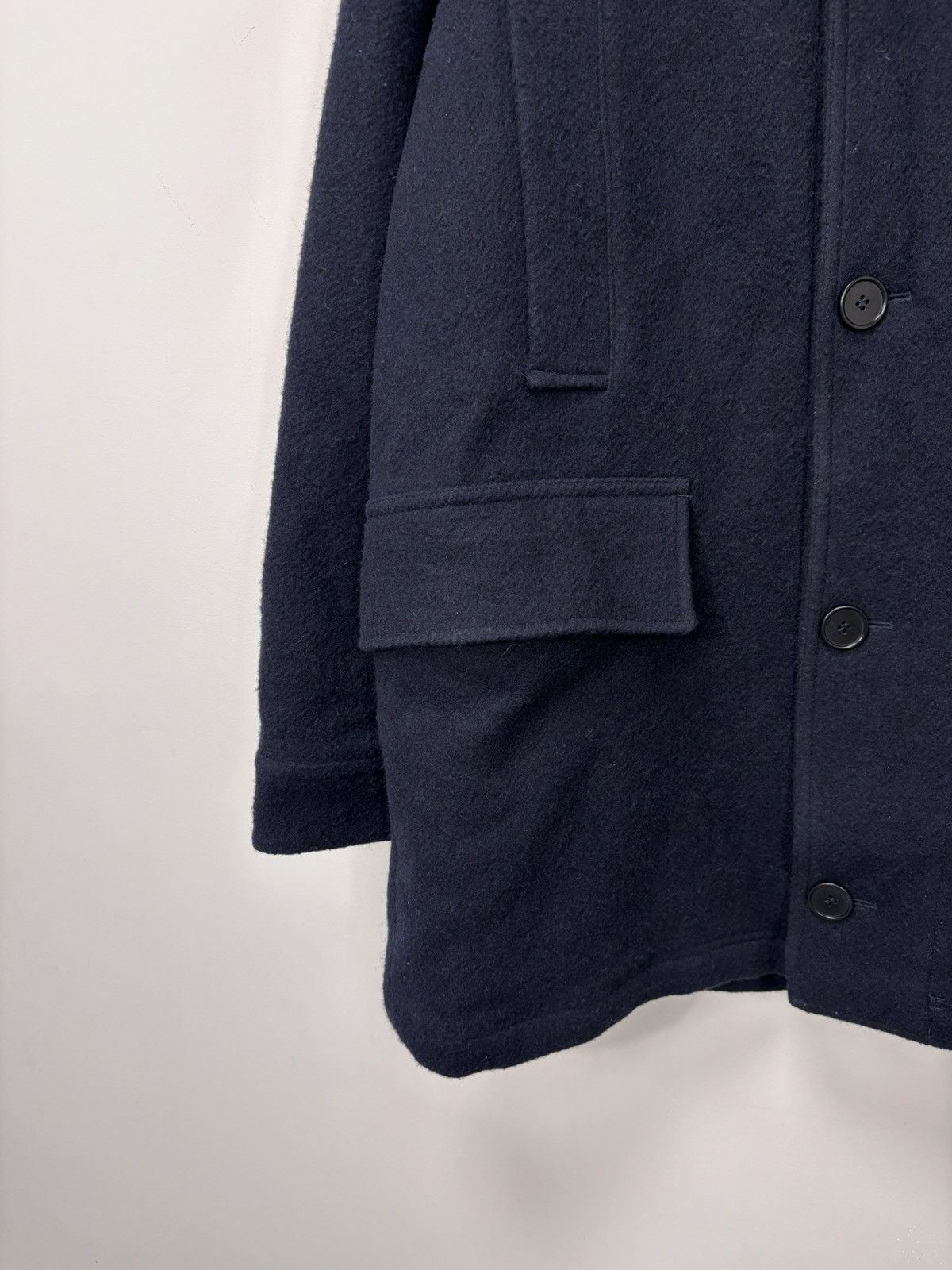 Arket Arket Men’s Navy Blue Wool Car Coat Corduroy Collar Size US S / EU 44-46 / 1 - 5 Thumbnail