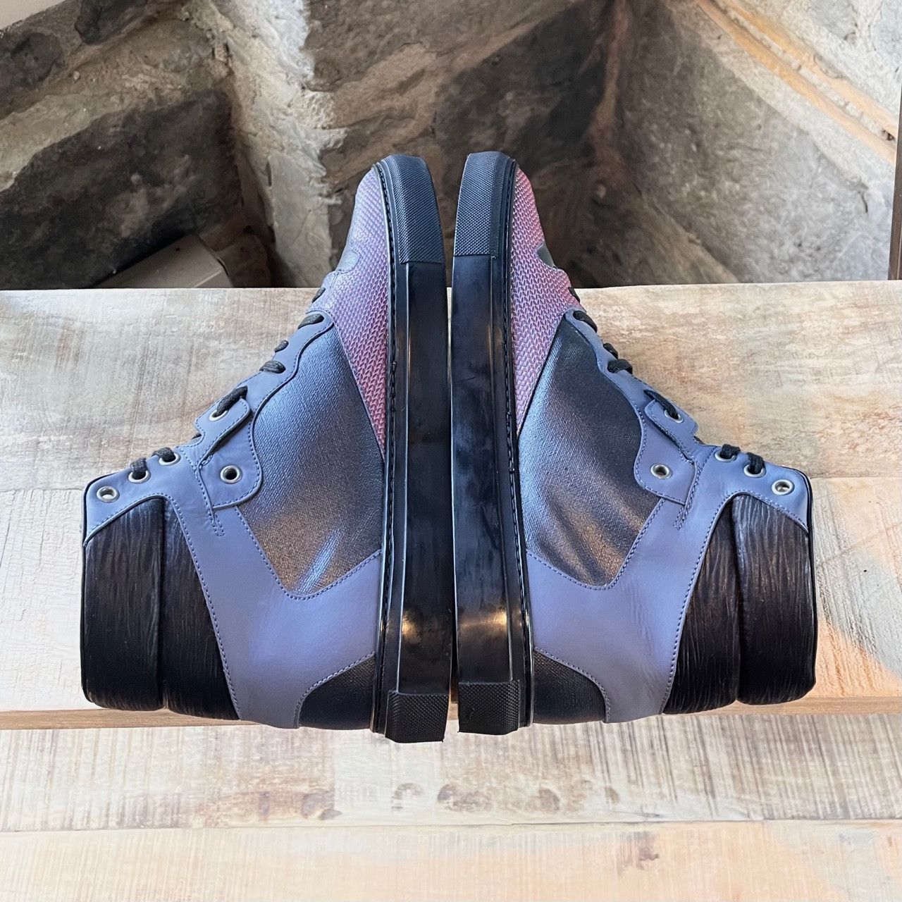 Balenciaga Balenciaga Multifabric Colourblock Coated High-Top Sneakers Size US 9 / EU 42 - 6 Thumbnail