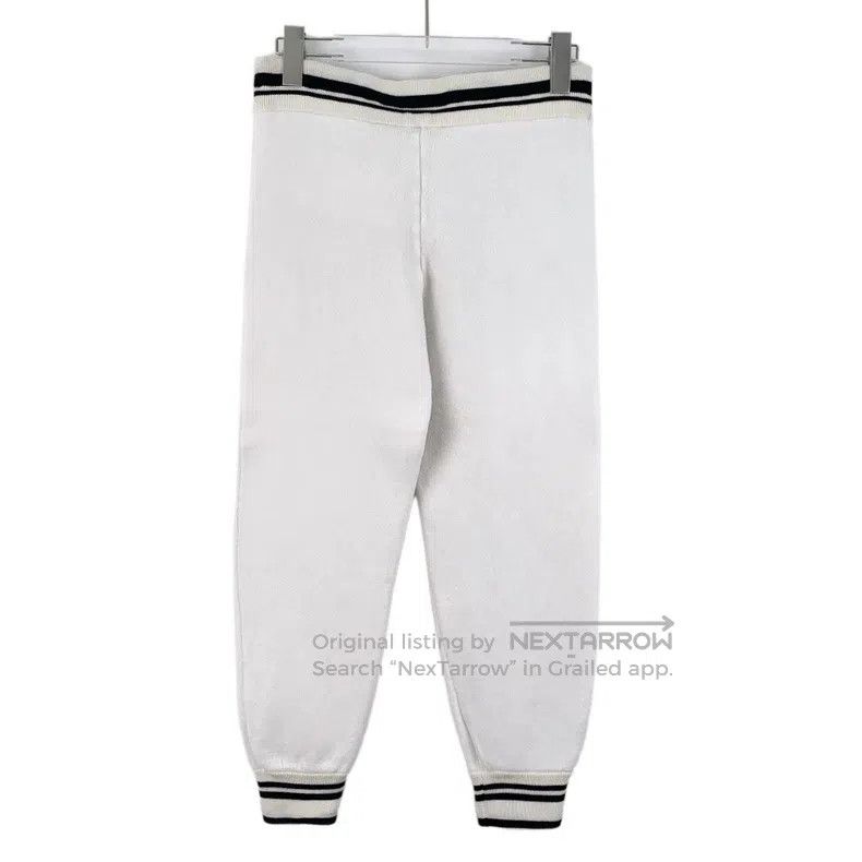 Louis Vuitton Louis Vuitton size s White striped wool drawstring slacks p Size US 28 / EU 44 - 2 Thumbnail