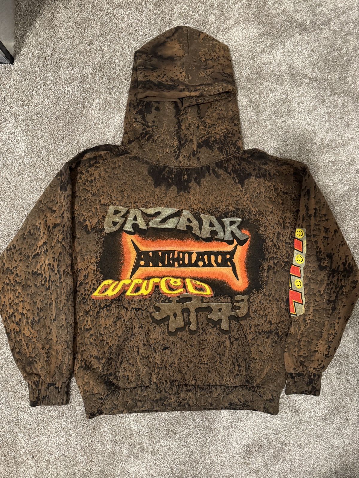 Travis Scott × WWE Cactus Jack x WWE Mankind Zip Hoodie