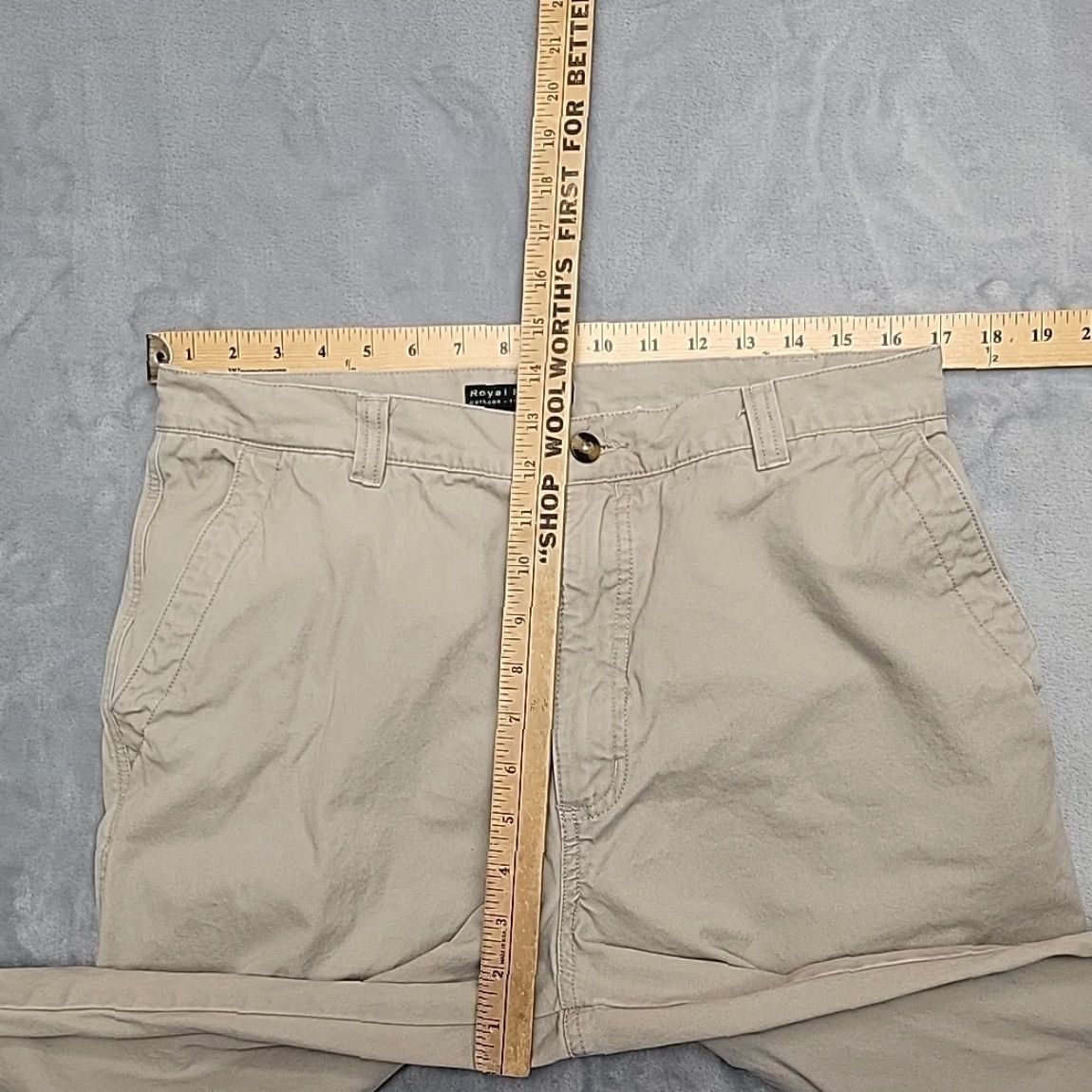 Royal Robbins VTG Royal Robbins Pants Men 34x32 Khaki 100% Cotton Canvas Chino Outdoor Hike Cargo Beige Front Flat Pocket Mens Size US 34 / EU 50 - 7 Thumbnail