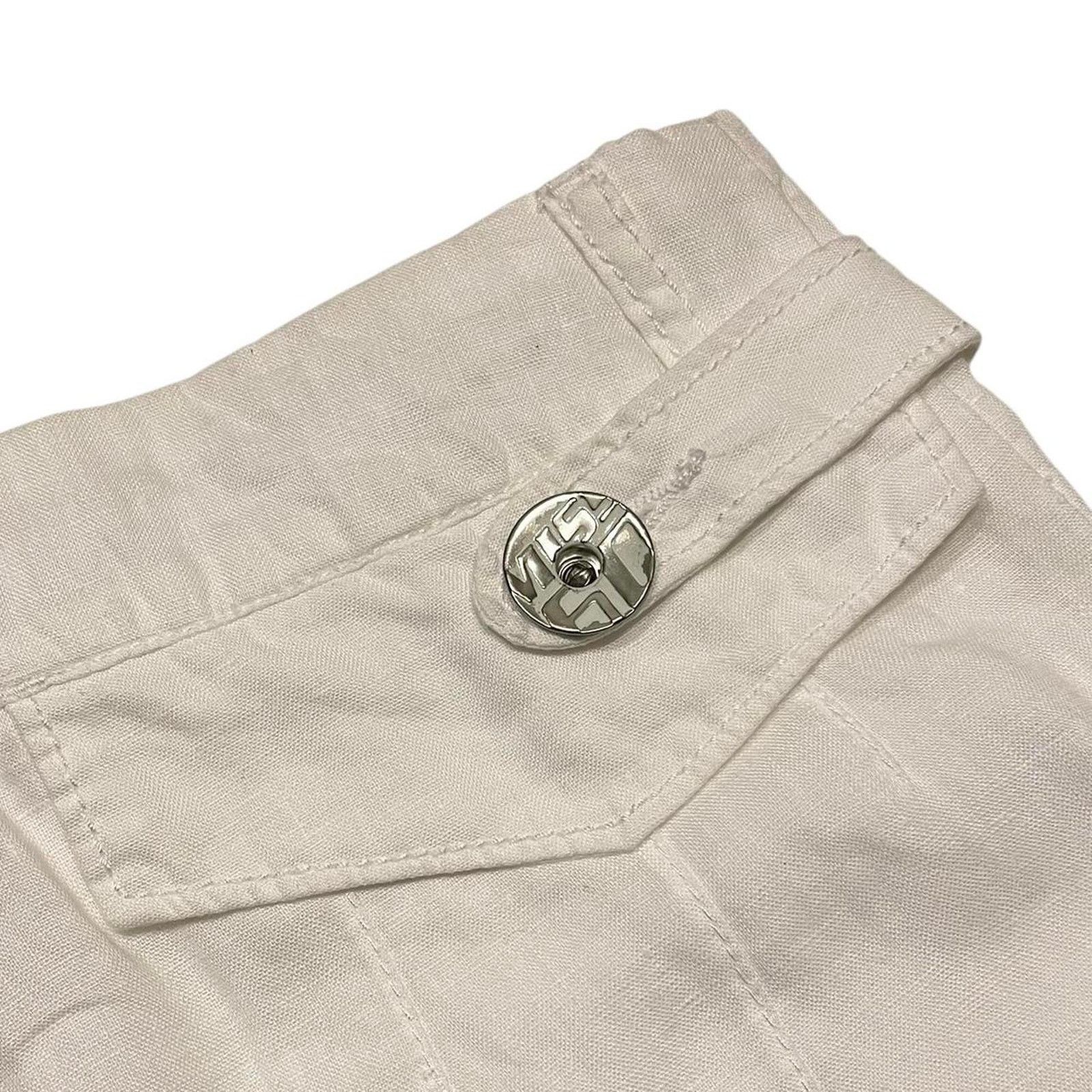 Miss Sixty VTG Y2K Miss Sixty 100% linen boho festival flared trousers Size 24" / US 00 / IT 34 - 6 Thumbnail