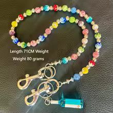 Japanese Brand × Jewelry Multi-Color Pants Chain with Sparkling Pearls Size ONE SIZE - 5 Thumbnail