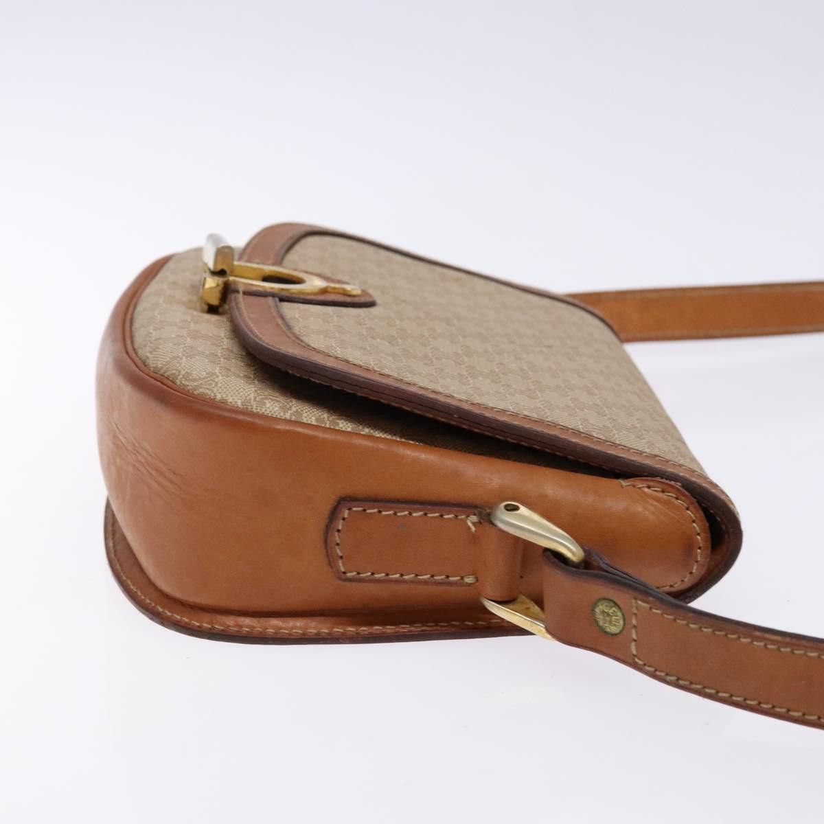 Celine CELINE Macadam Canvas Shoulder Bag Beige Gold Size ONE SIZE - 4 Thumbnail