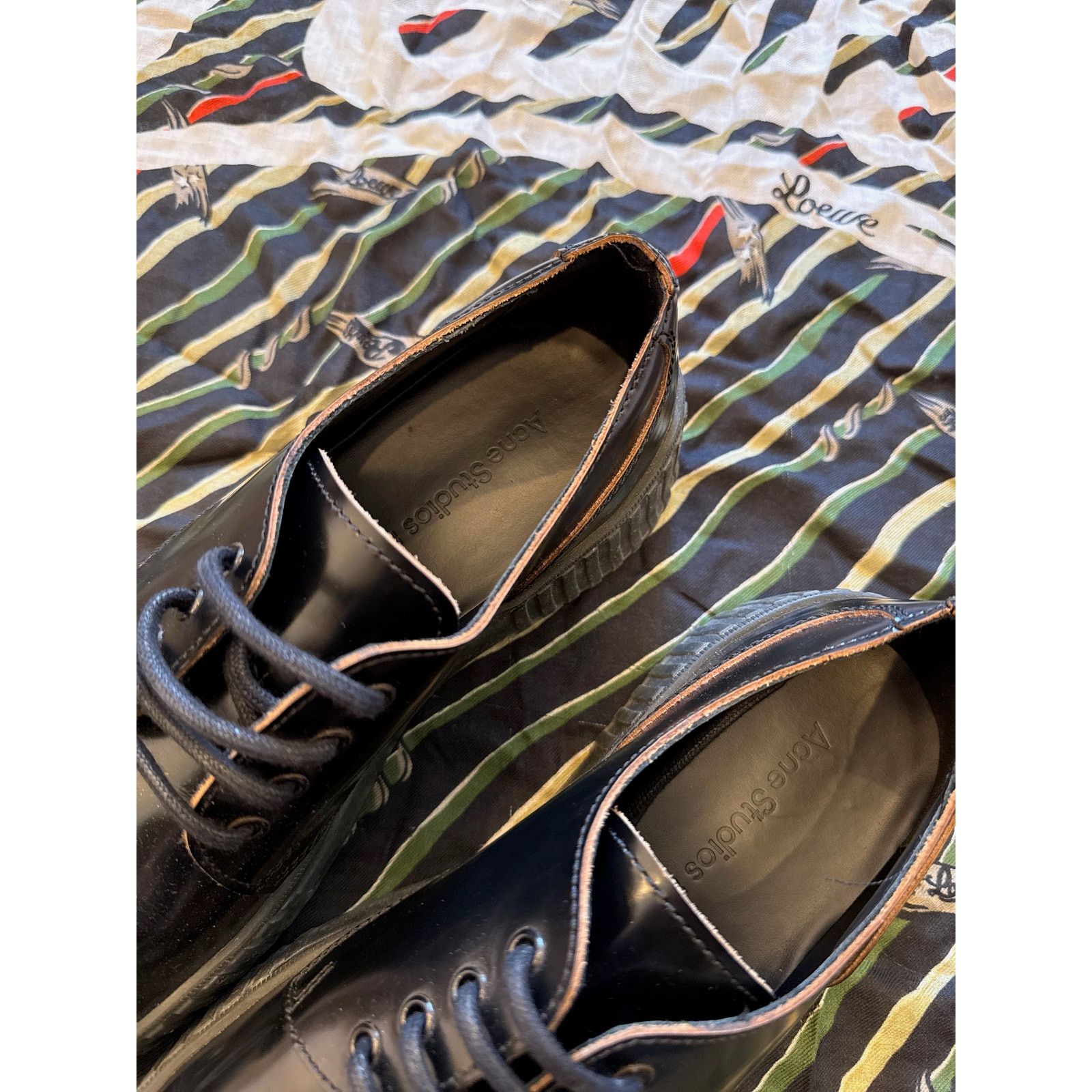 Acne Studios $540 Acne Studios Bentigo Derby Shoes - Black - 11 - 44 Size US 11 / EU 44 - 8 Thumbnail