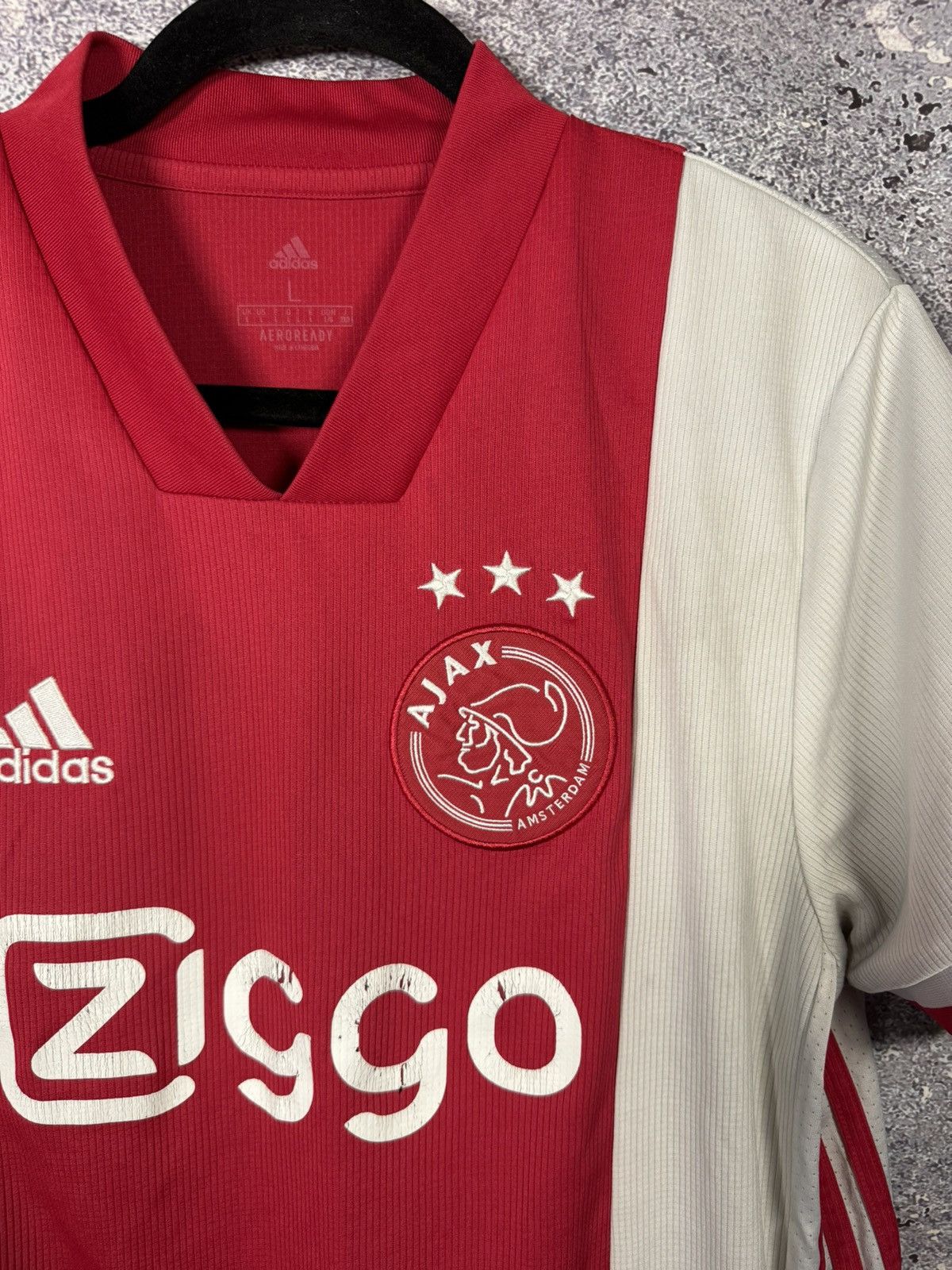 Adidas × Vintage Vintage Ajax 2020/21 Adidas Soccer Jersey Blokcore Large Size US L / EU 52-54 / 3 - 8 Thumbnail