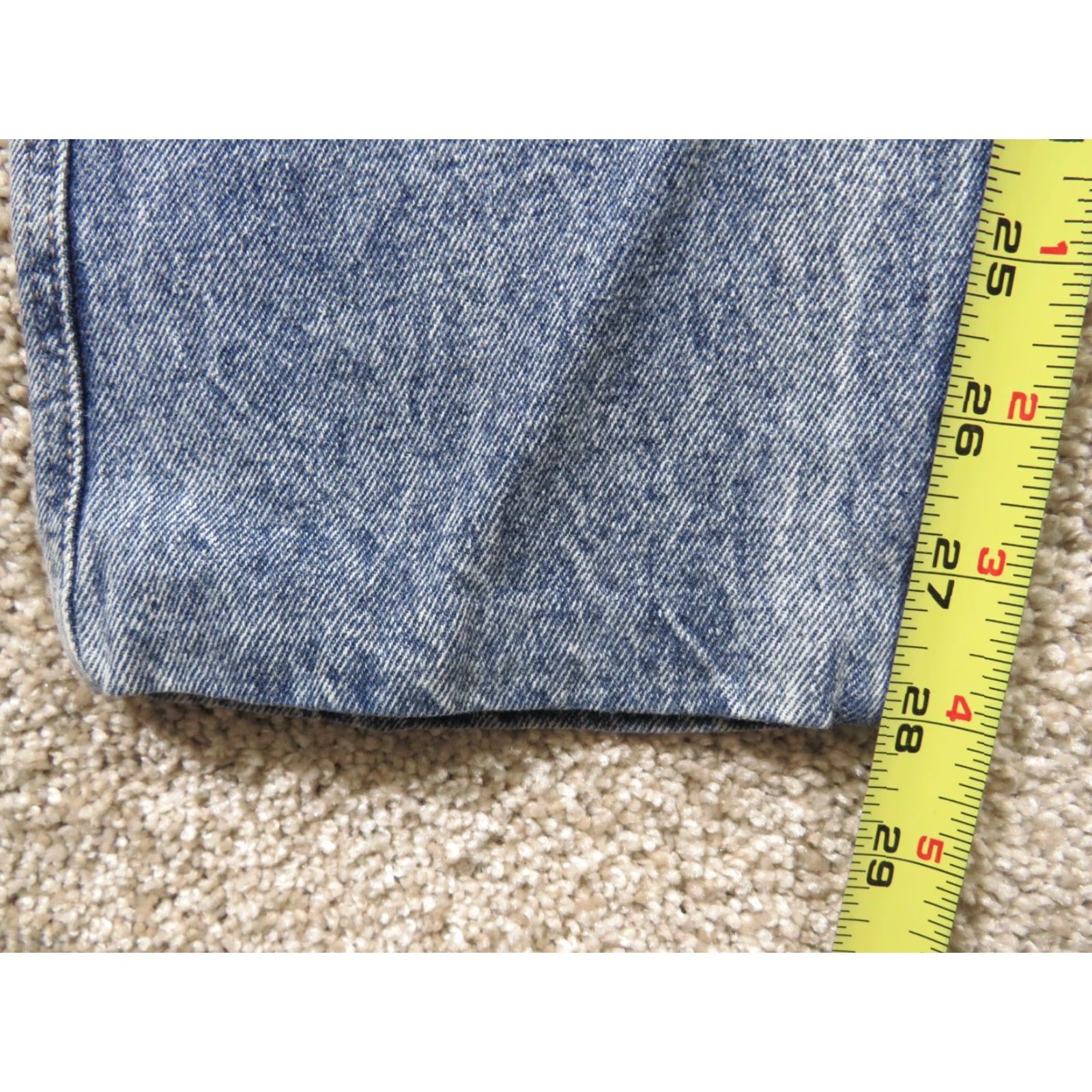 Denime VINTAGE Pizzazz High-Rise Mom Denim Jeans Women 9 28x28 Blue 1980s Straight 4-Pocket Western Cowboy Casual Mens Womens Girls Boys Size 30" / US 8 / IT 44 - 6 Thumbnail