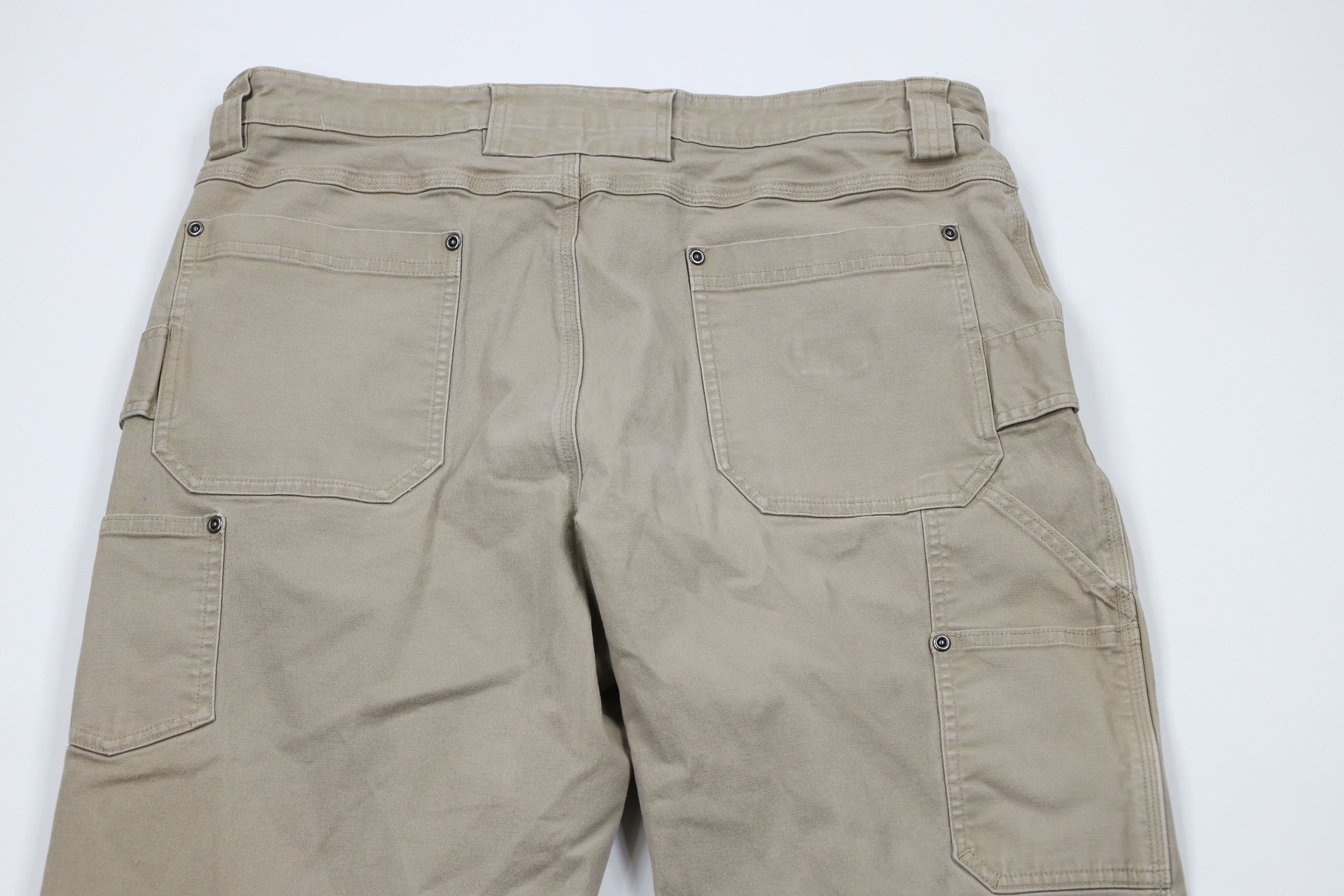Duluth Trading Company × Vintage Duluth Trading Co Fit Flex Fire Hose Wide Leg Dungaree Pants Size US 36 / EU 52 - 10 Thumbnail