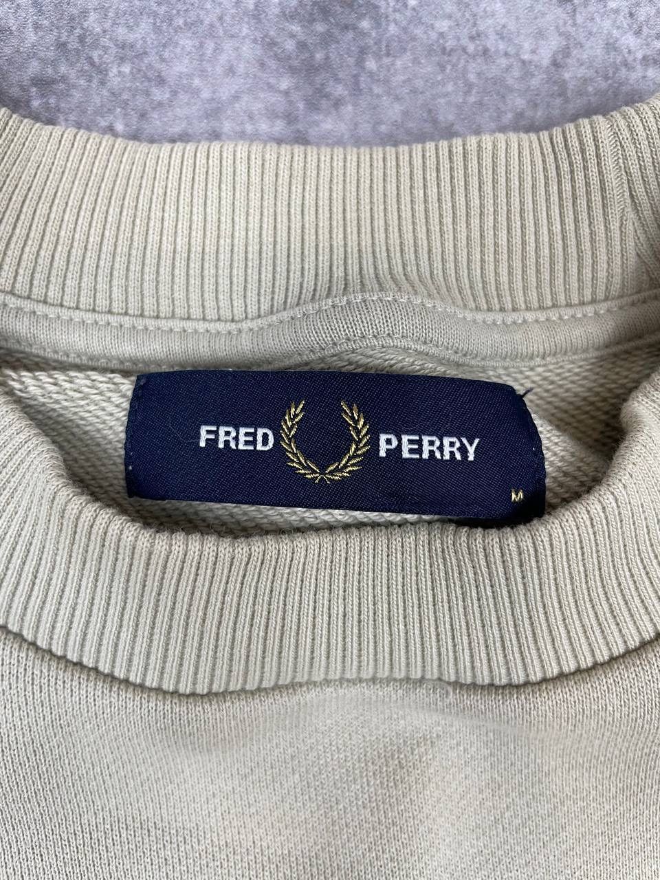 Fred Perry Fred Perry Men’s Sweatshirt Beige CrewneckLong Sleeve Size M Size US M / EU 48-50 / 2 - 4 Thumbnail