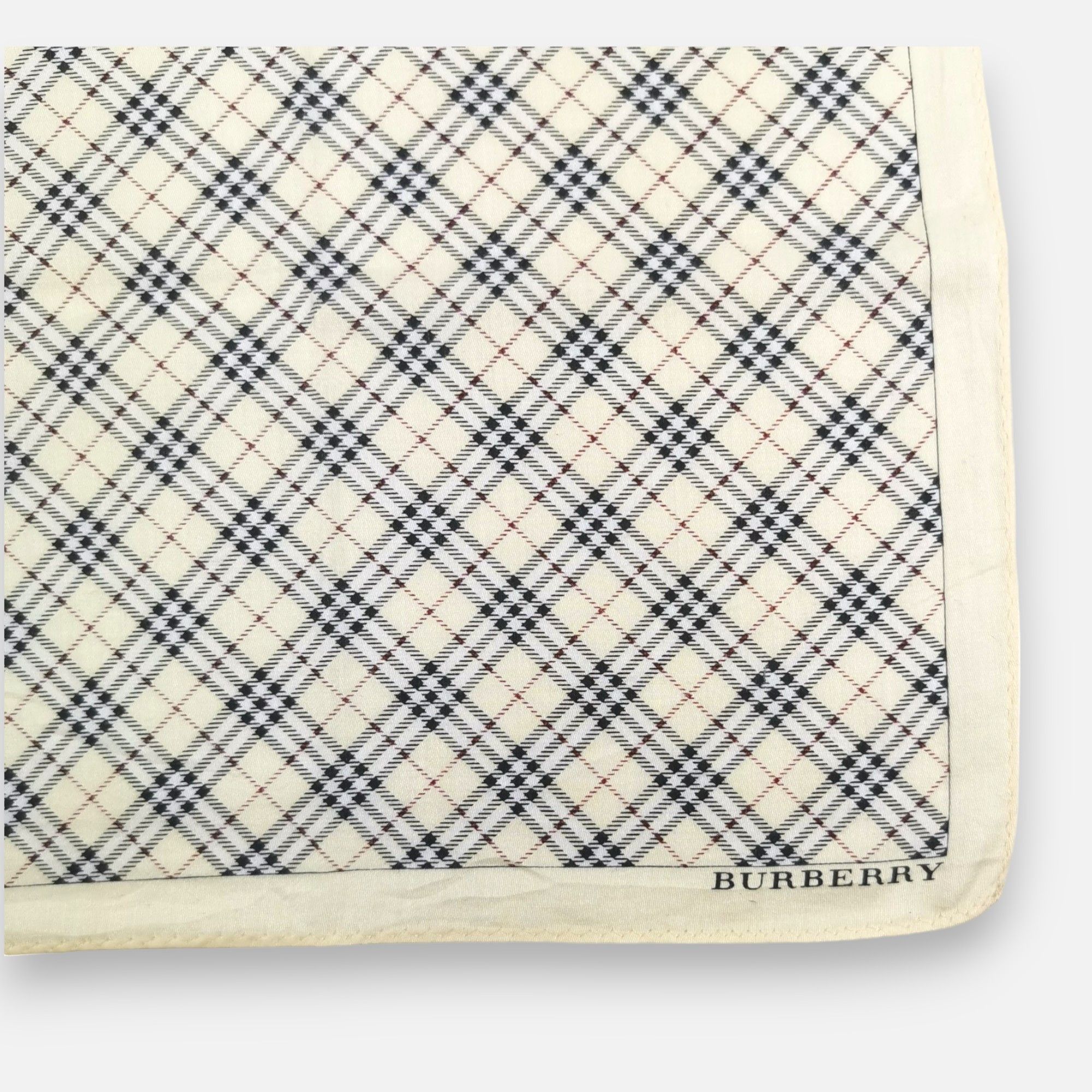 Burberry × Vintage Vintage Burberry Handkerchief Bandana Neckerchief Size ONE SIZE - 3 Thumbnail