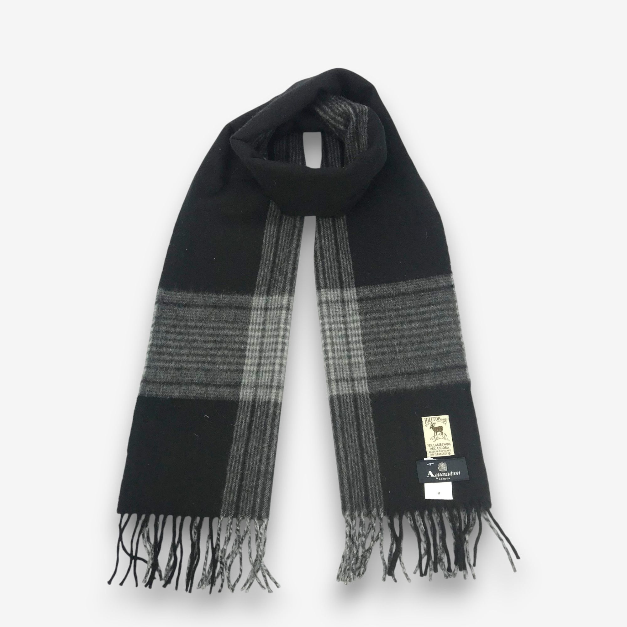 Vintage Aquascutum Scarf Wool Cashmere Scarves