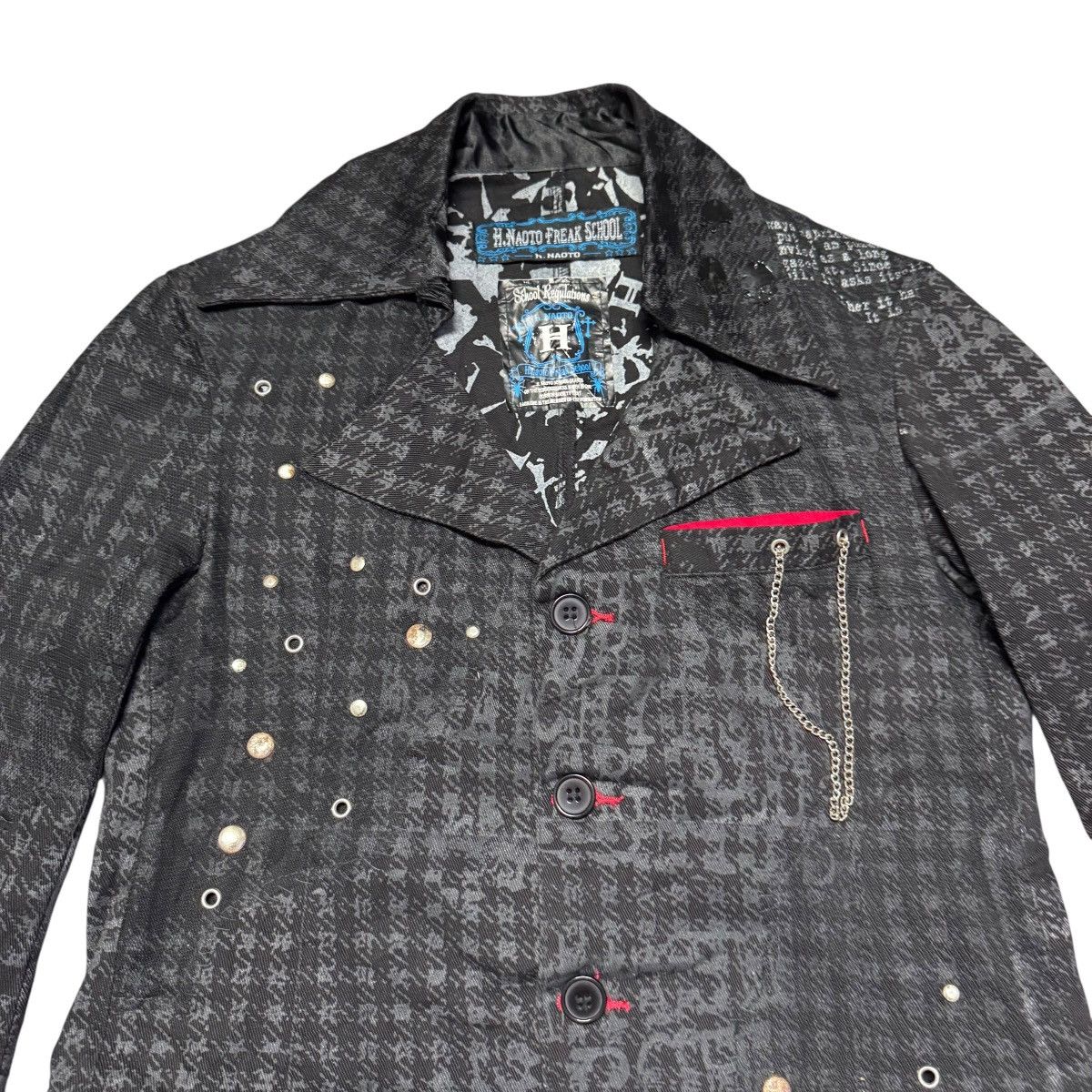 Mari's Rock H Naoto Anarchyism Forever Anarchy Jacket Harajuku 666 Size US M / EU 48-50 / 2 - 4 Thumbnail