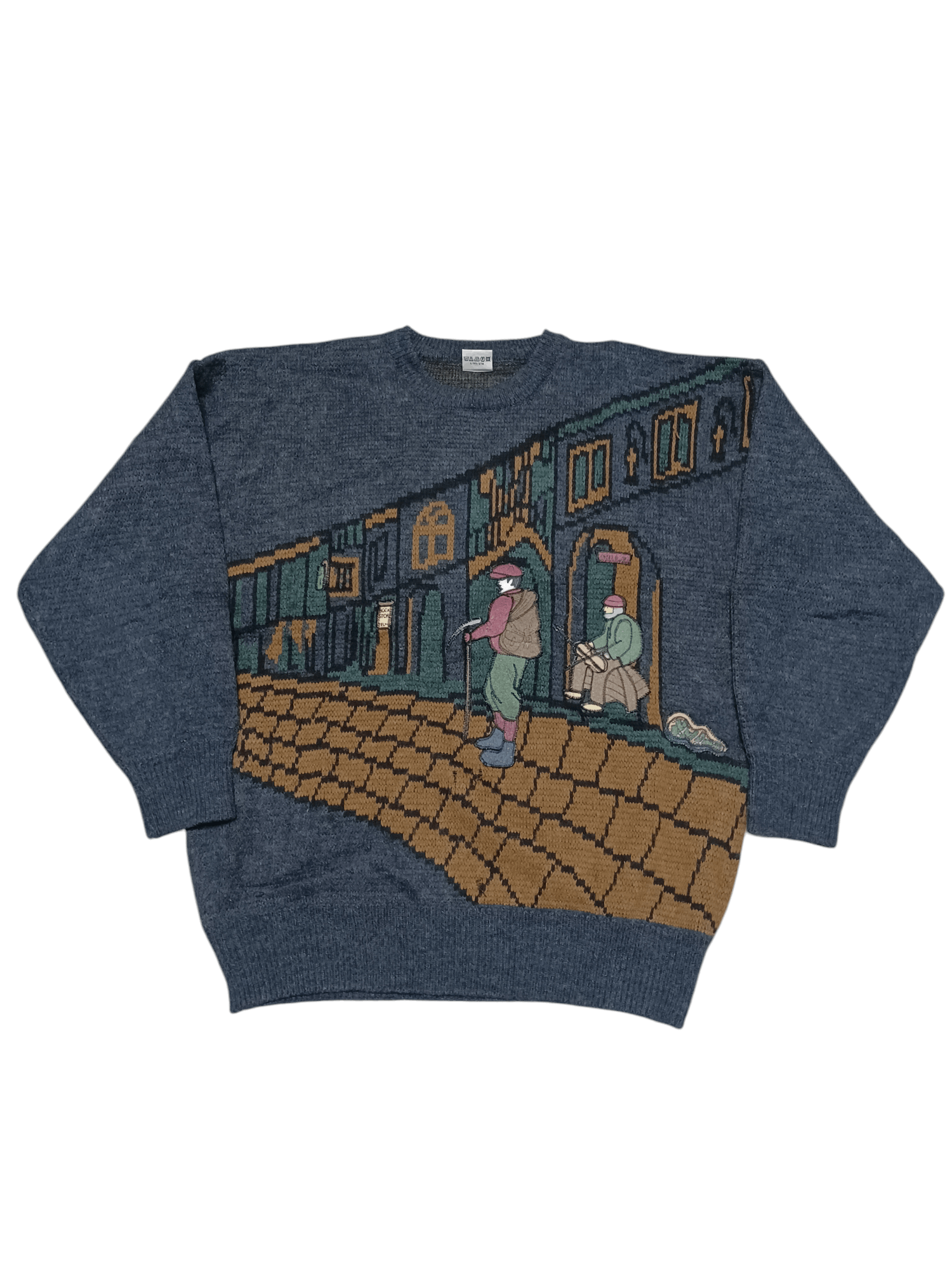 Other FIRE UNIQUE WOOL VINTAGE 90S SWEATER Y2K OLDMONEY Size US L / EU 52-54 / 3 - 1 Thumbnail