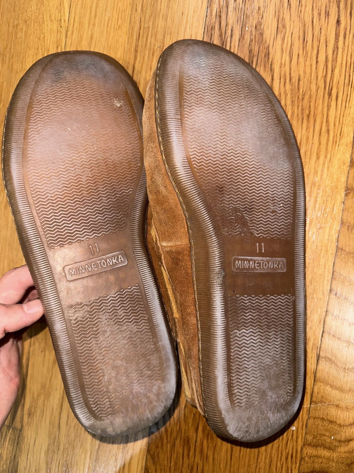 Minnetonka Brown Minnetonka Slip Ons Size US 11 / EU 44 - 3 Thumbnail