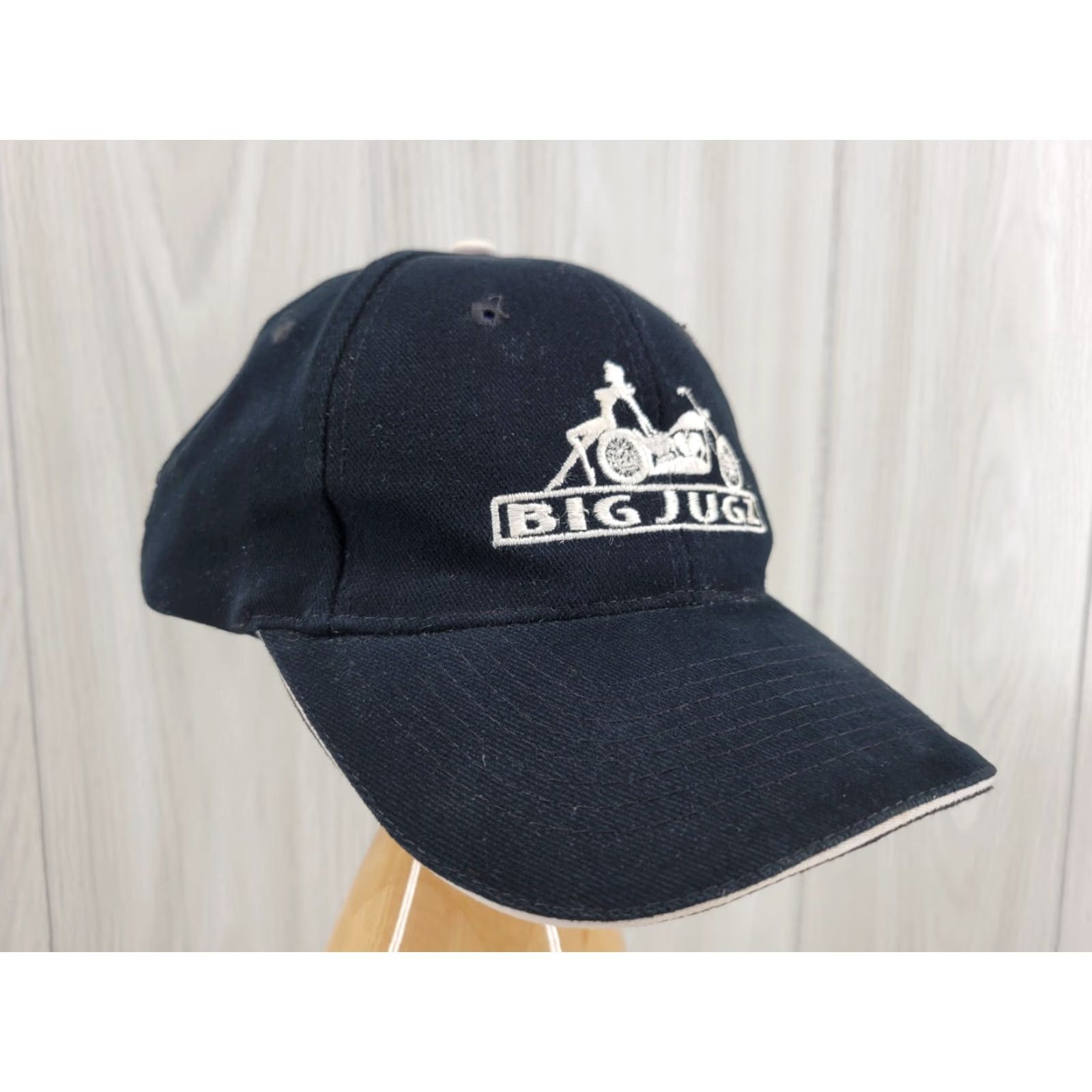 Vintage Big Jugz Biker Hat Baseball Cap Mens One Size Black Christmas Size ONE SIZE - 3 Thumbnail