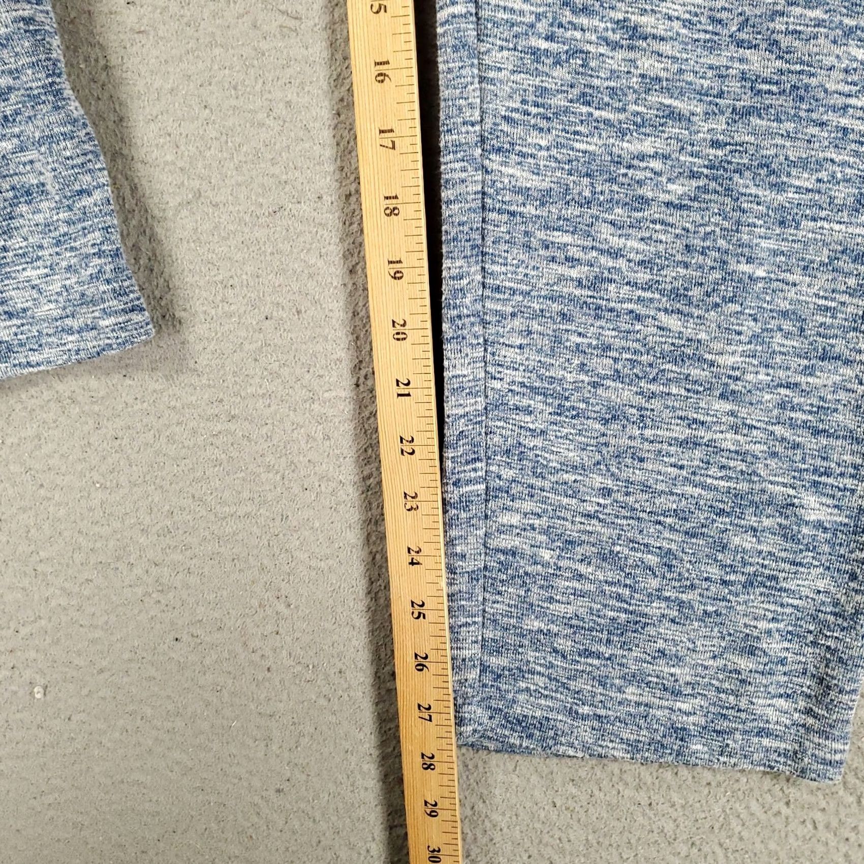 Vintage Chico's Pants Womens L Blue Heathered Performance Stretch Comfort Straight Ankle Pockets Size 36" / US 14 / IT 50 - 3 Thumbnail