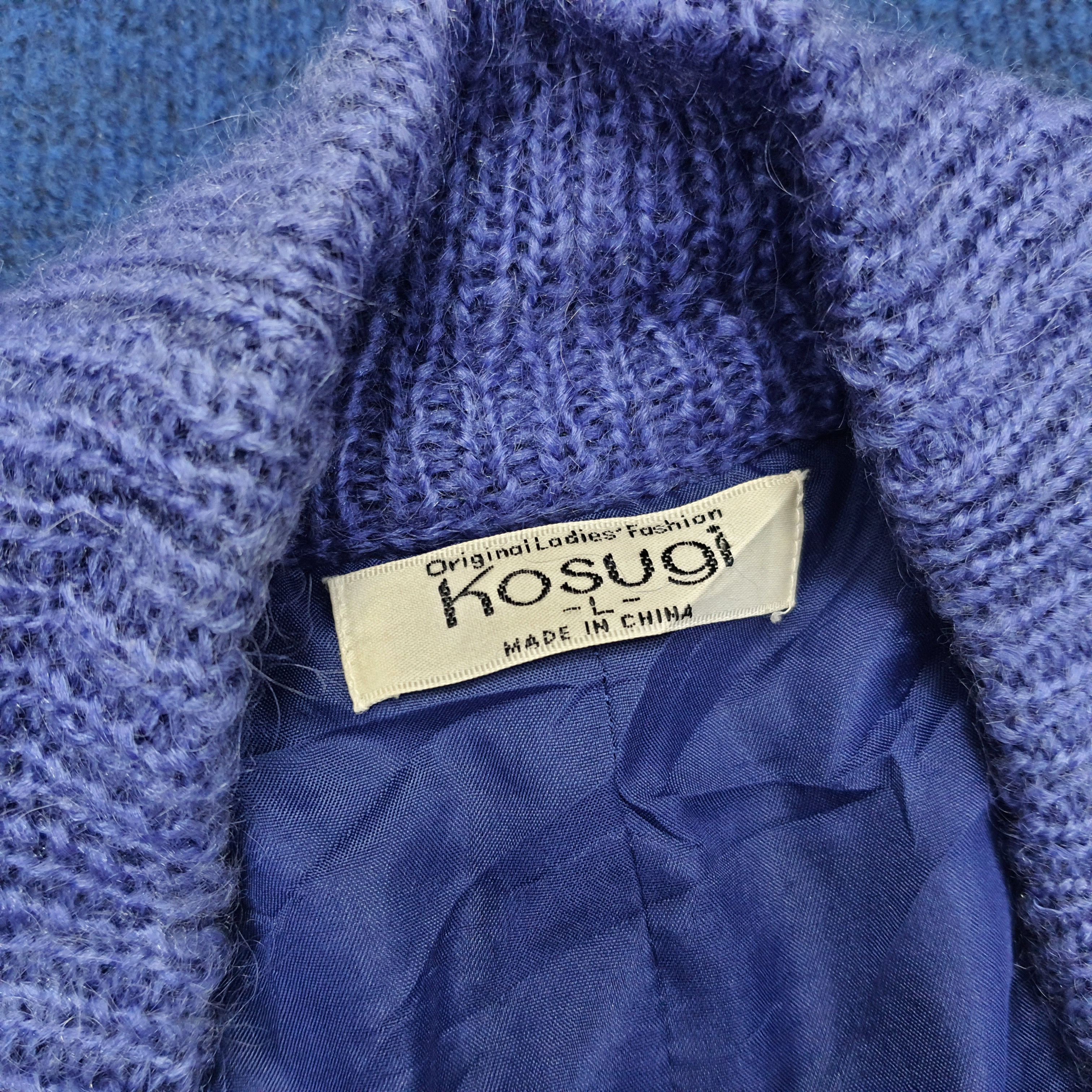 Japanese Brand × Vintage Vintage Kosugi Knitted Cardigan Size L / US 10 / IT 46 - 4 Thumbnail