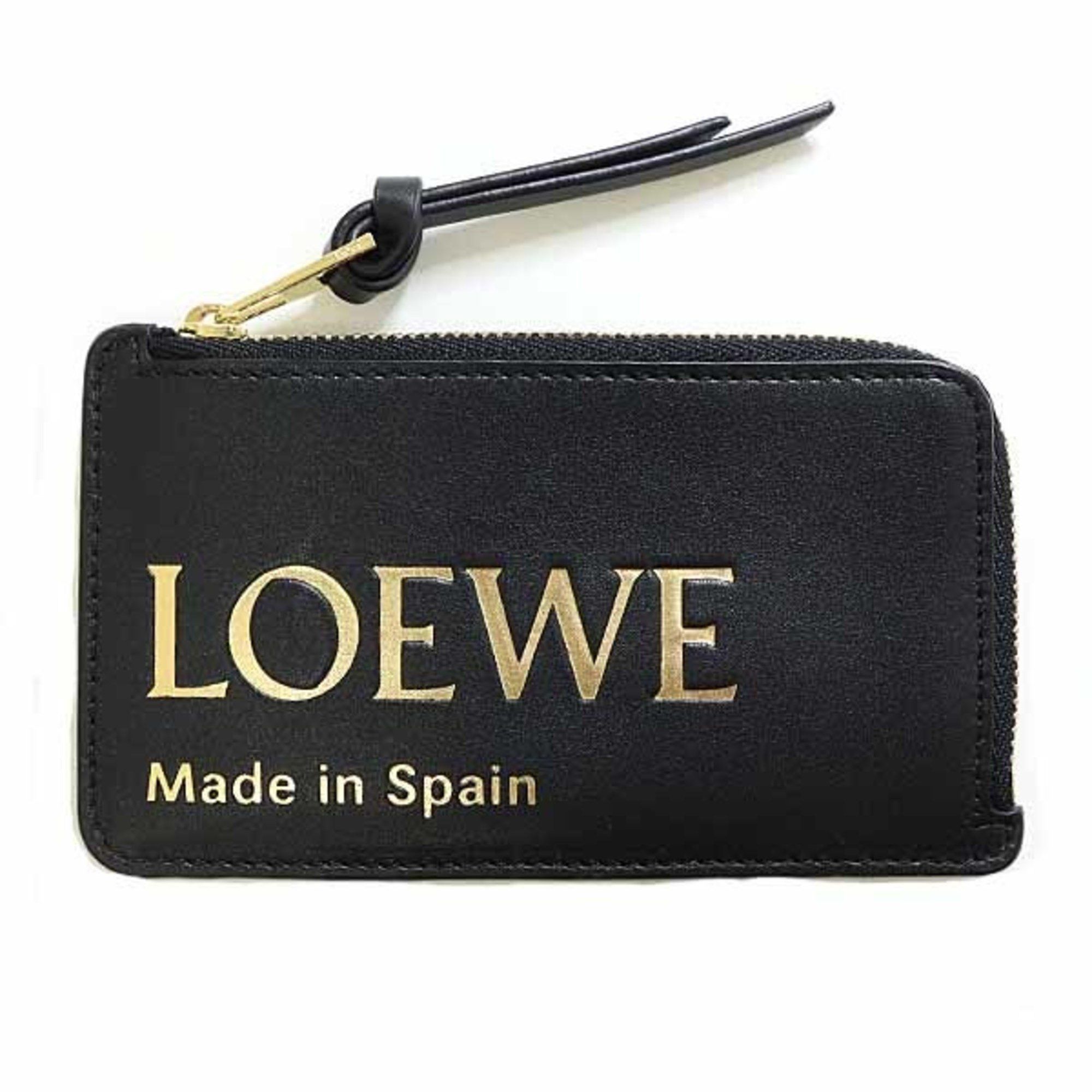 Loewe LOEWE Coin Card Holder Fragment Case Shiny Napa Calfskin CLE0Z40X01 Black Size ONE SIZE - 1 Thumbnail