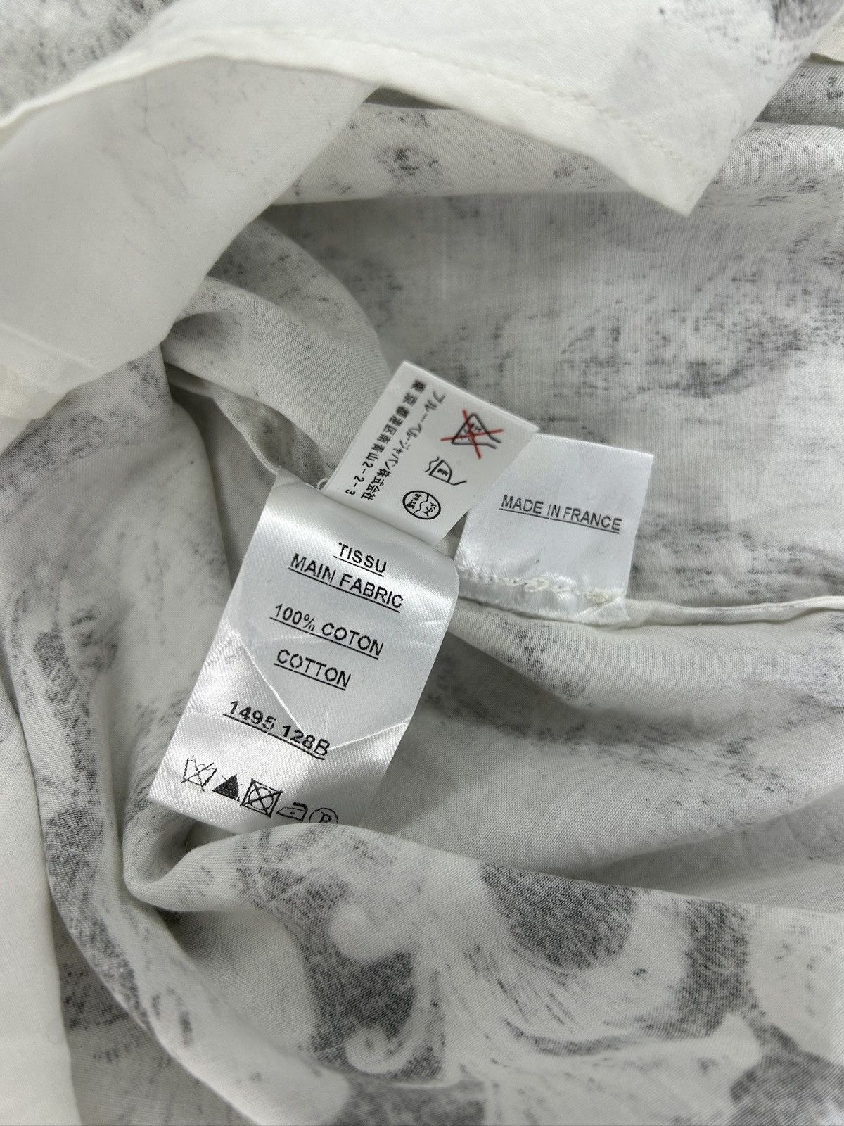 Balmain S/S 12 Printed Shirt Size XS / US 0-2 / IT 36-38 - 10 Thumbnail