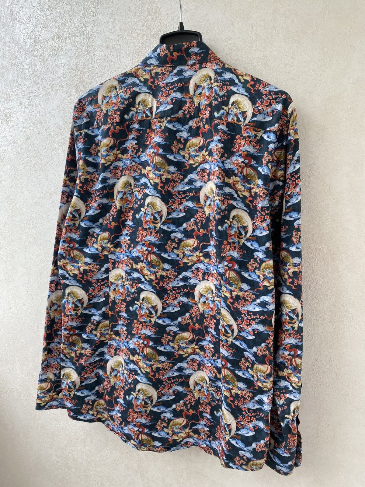 Eton Eton Mens AOP Gin Japanese Style Signature Twill Shirt Size US L / EU 52-54 / 3 - 15 Thumbnail