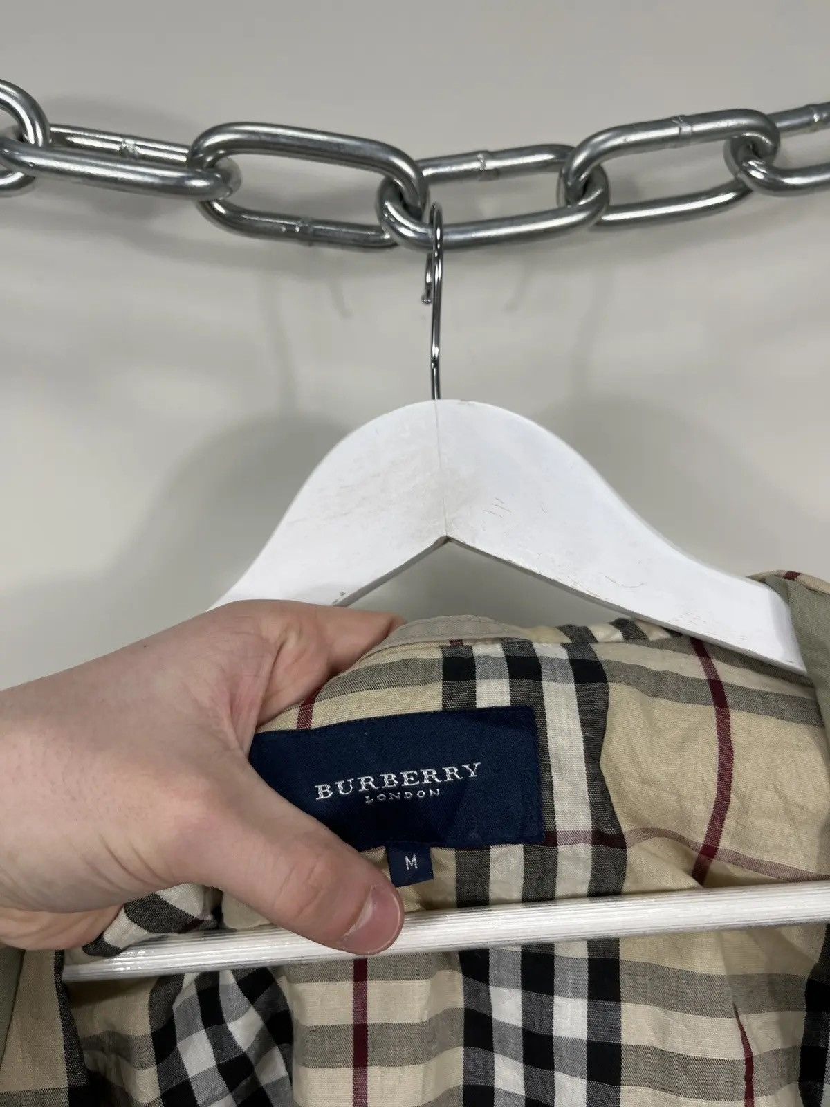 Burberry Vintage Burberry Nova Check Olive Luxury Nylon Jacket Size US M / EU 48-50 / 2 - 12 Thumbnail