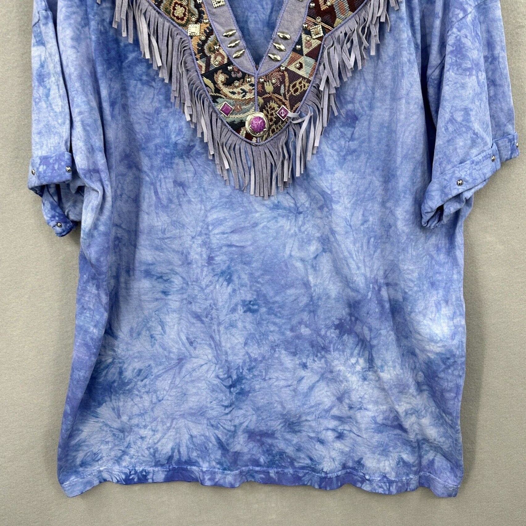 Express VTG Art Express Shirt Womens XL Fringe Western Cottagecore 90s y2k Los Angeles Size XL / US 12-14 / IT 48-50 - 5 Thumbnail