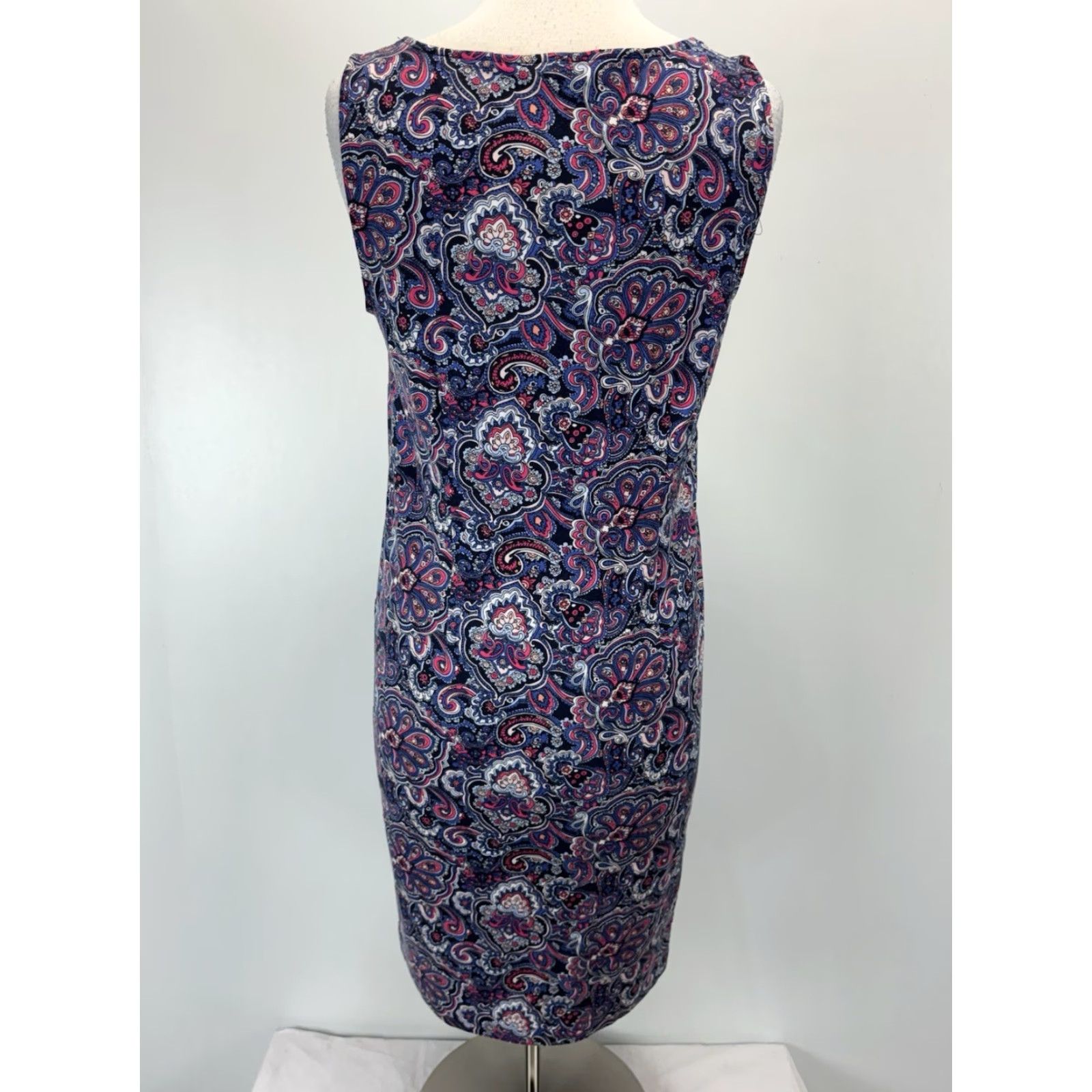 Talbots Talbots Paisley Shift Dress S Medium Women’s Sleeveless Stretch Everyday Multicolor Short M Womens Size M / US 6-8 / IT 42-44 - 3 Thumbnail