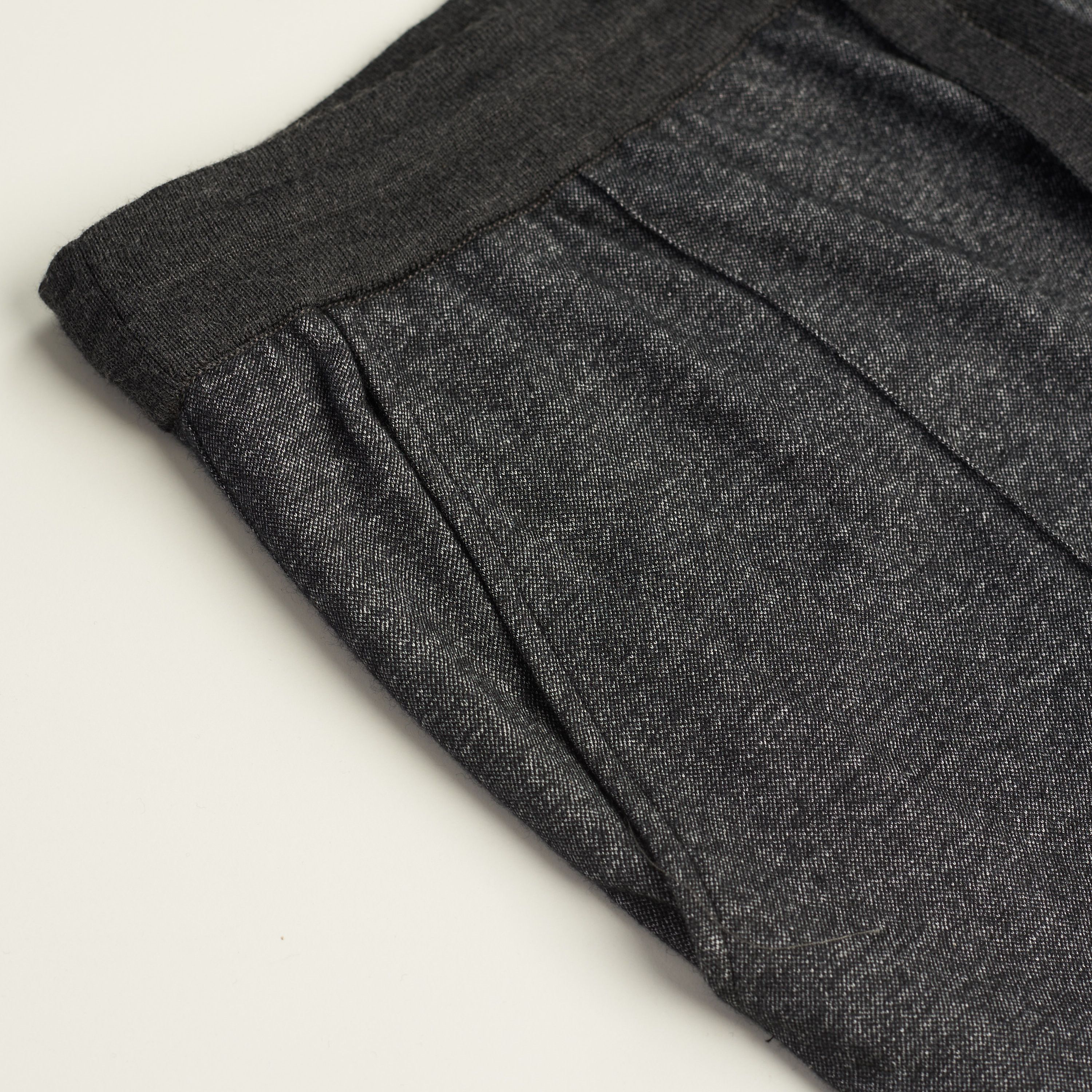 Brioni Gray Trousers - Cashmere Blend Flannel, Drawstring Size US 28 / EU 44 - 14 Thumbnail